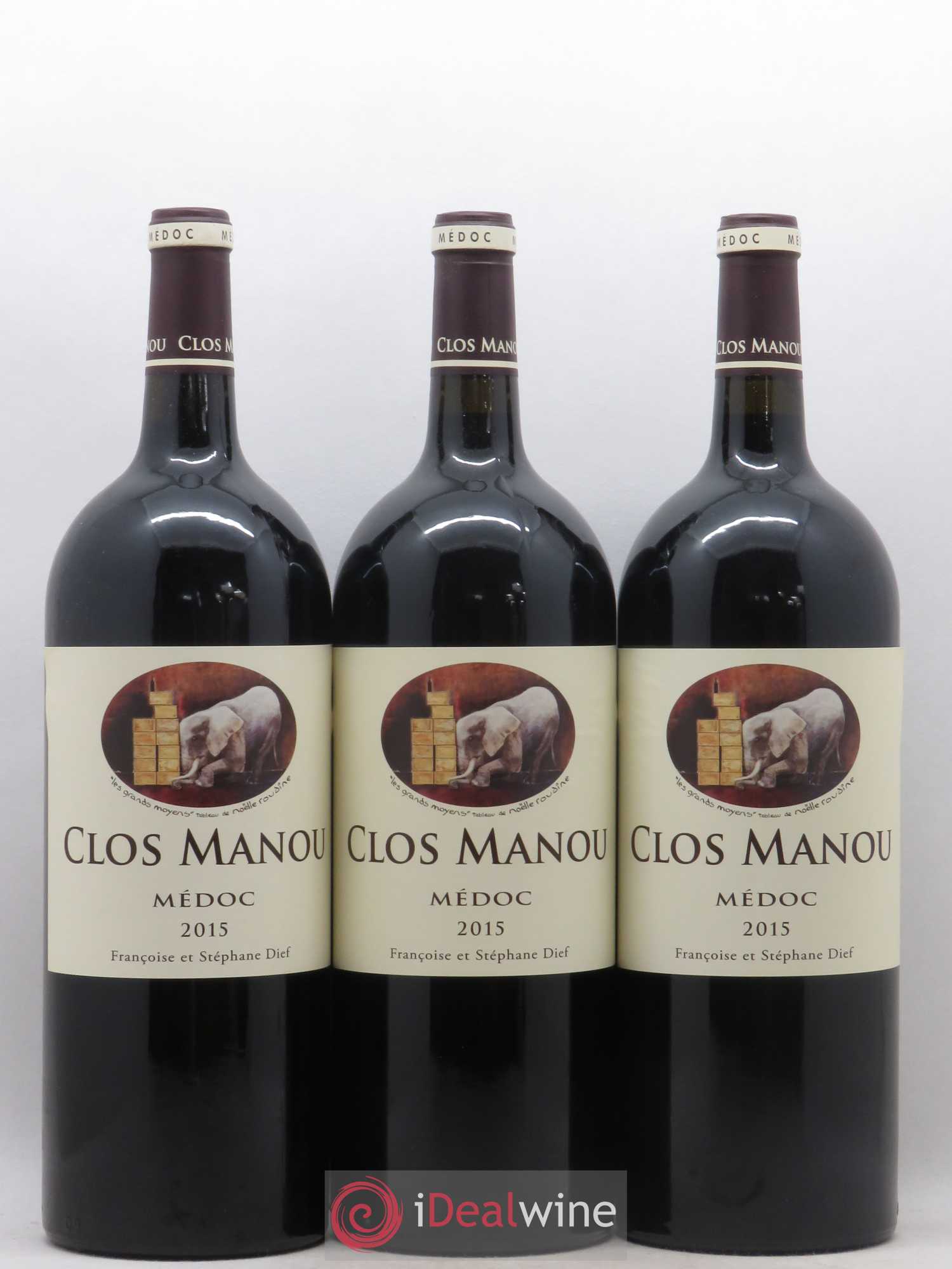 Clos Manou 2015 - Lot de 3 magnums - 0