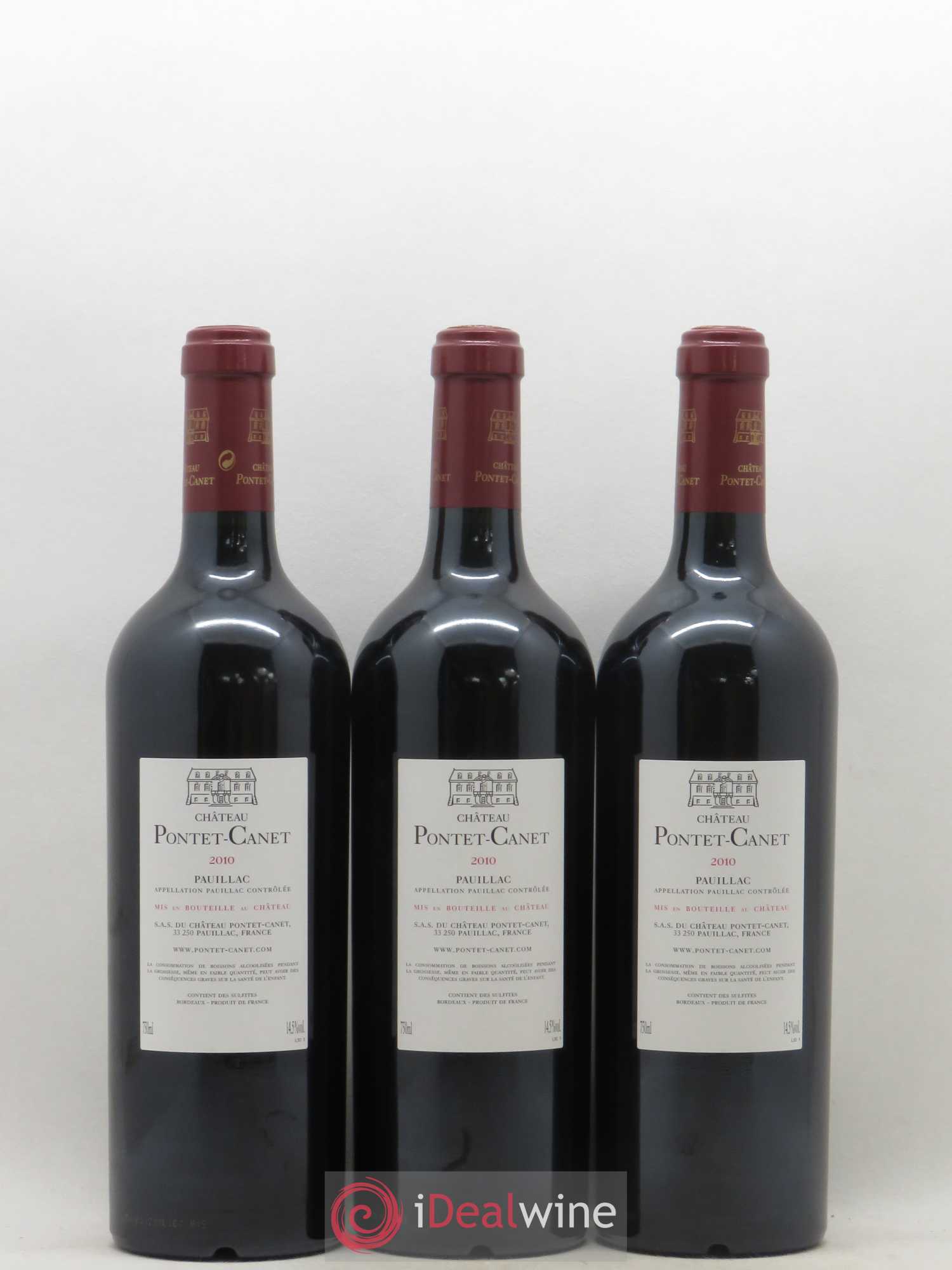 Château Pontet Canet 5ème Grand Cru Classé 2010 - Lot de 6 bouteilles - 2