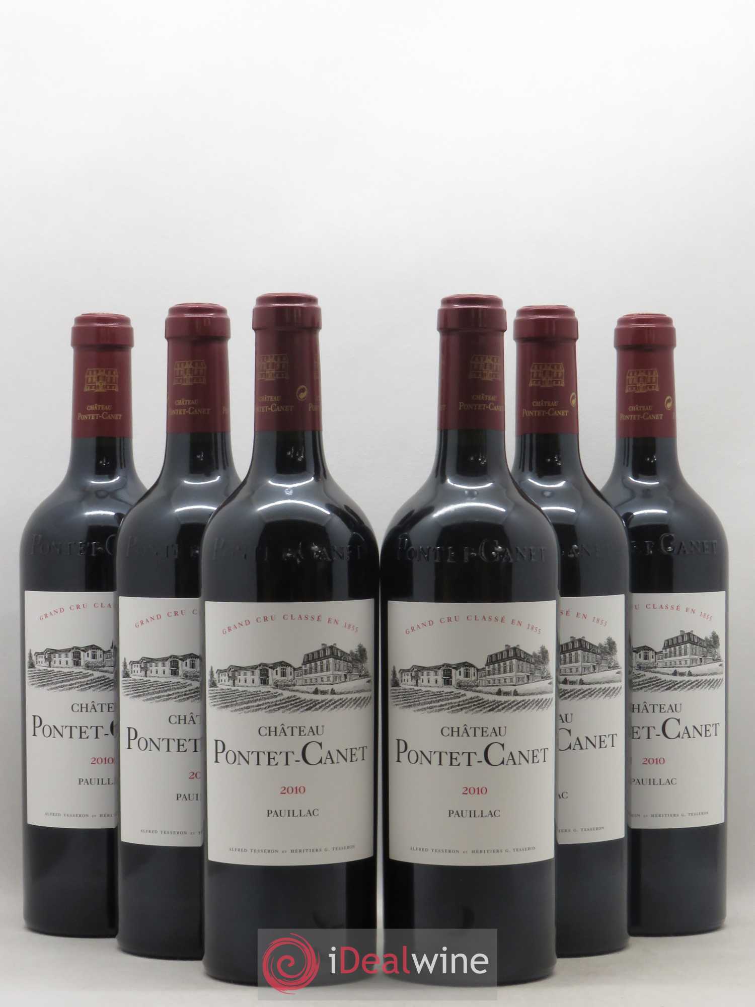 Château Pontet Canet 5ème Grand Cru Classé 2010 - Lot de 6 bouteilles - 0