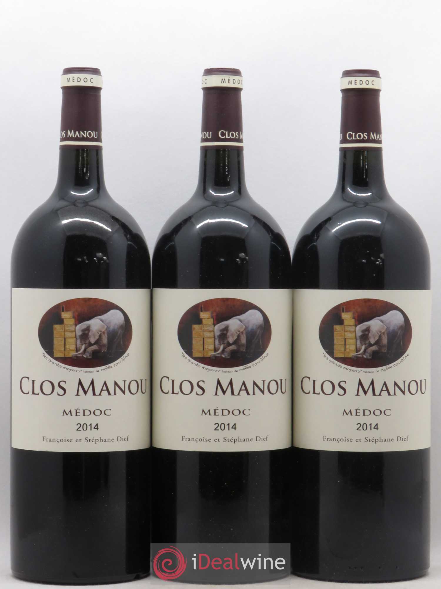 Clos Manou 2014 - Lot de 3 magnums - 0