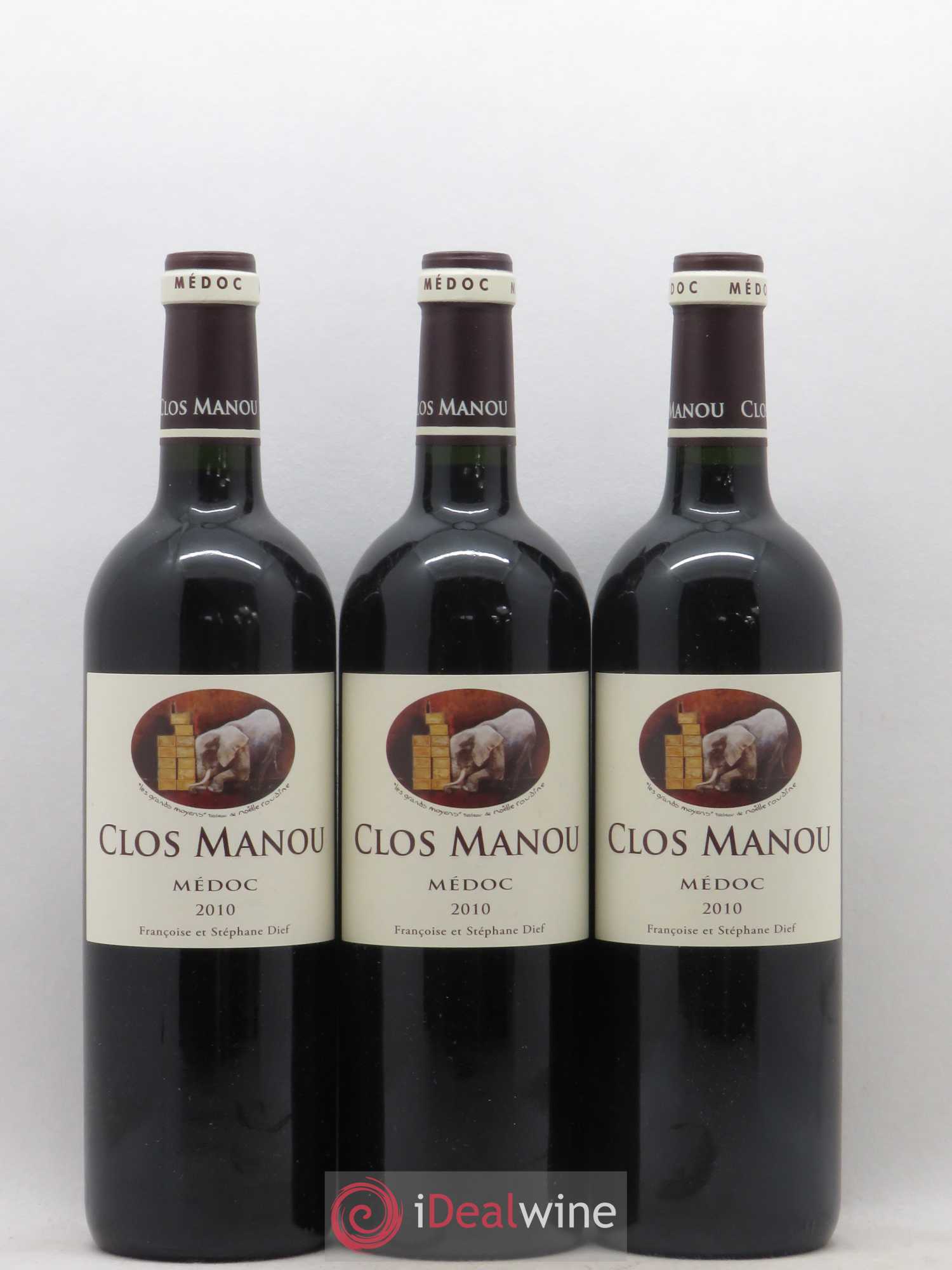 Clos Manou 2010 - Lot de 6 bouteilles - 1