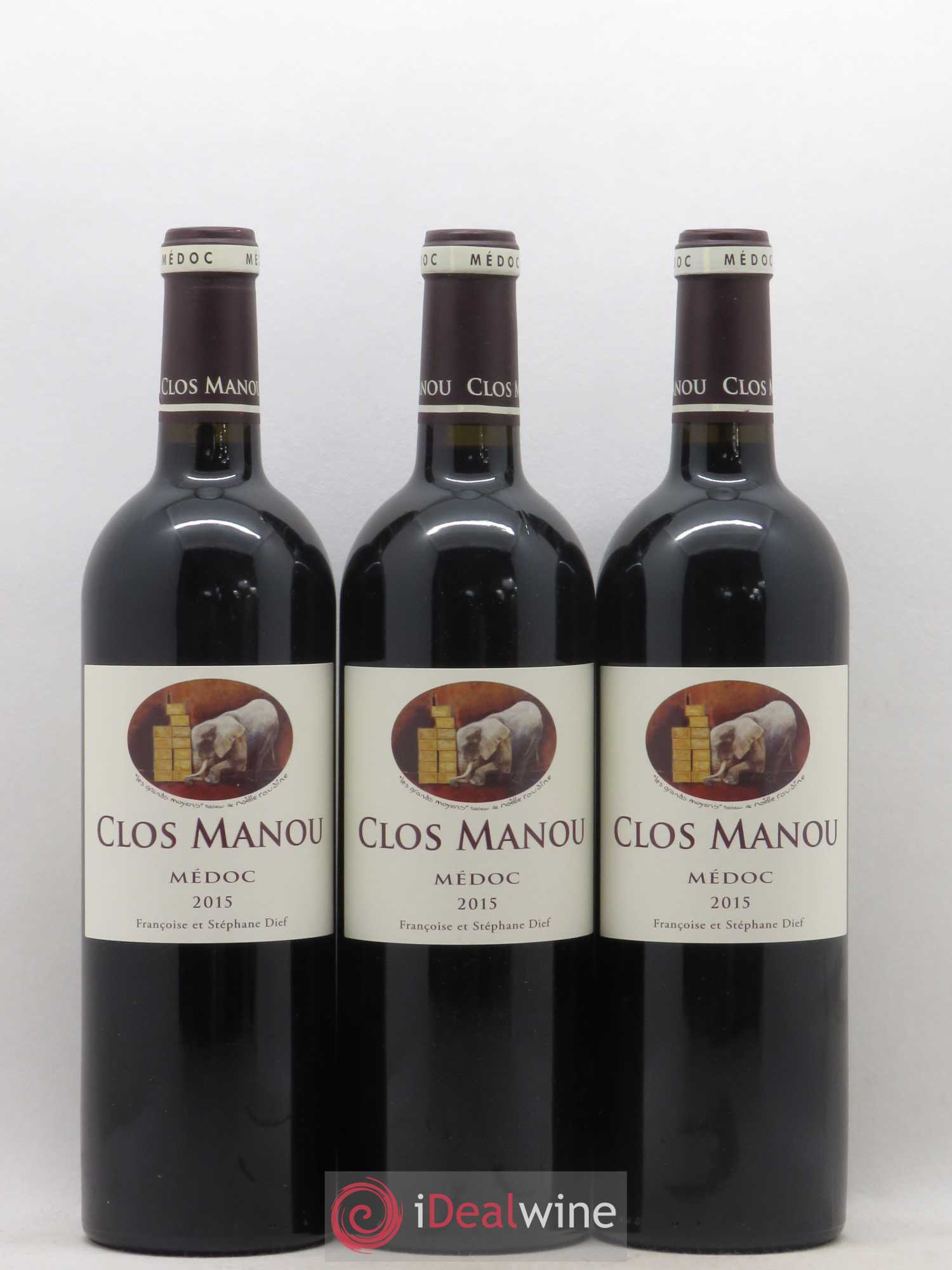 Clos Manou 2015 - Lot de 6 bouteilles - 1