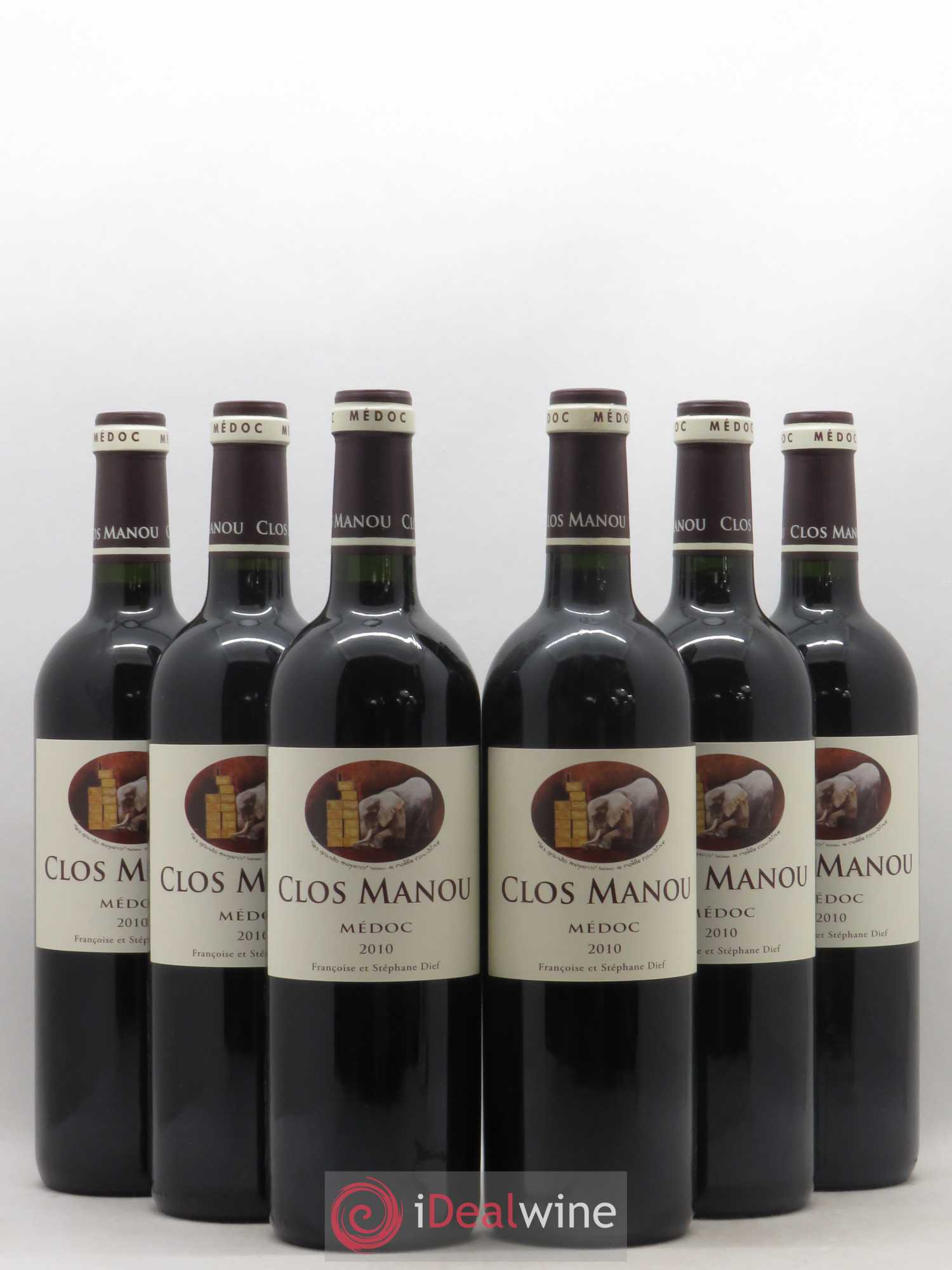 Clos Manou 2010 - Lot de 6 bouteilles - 0