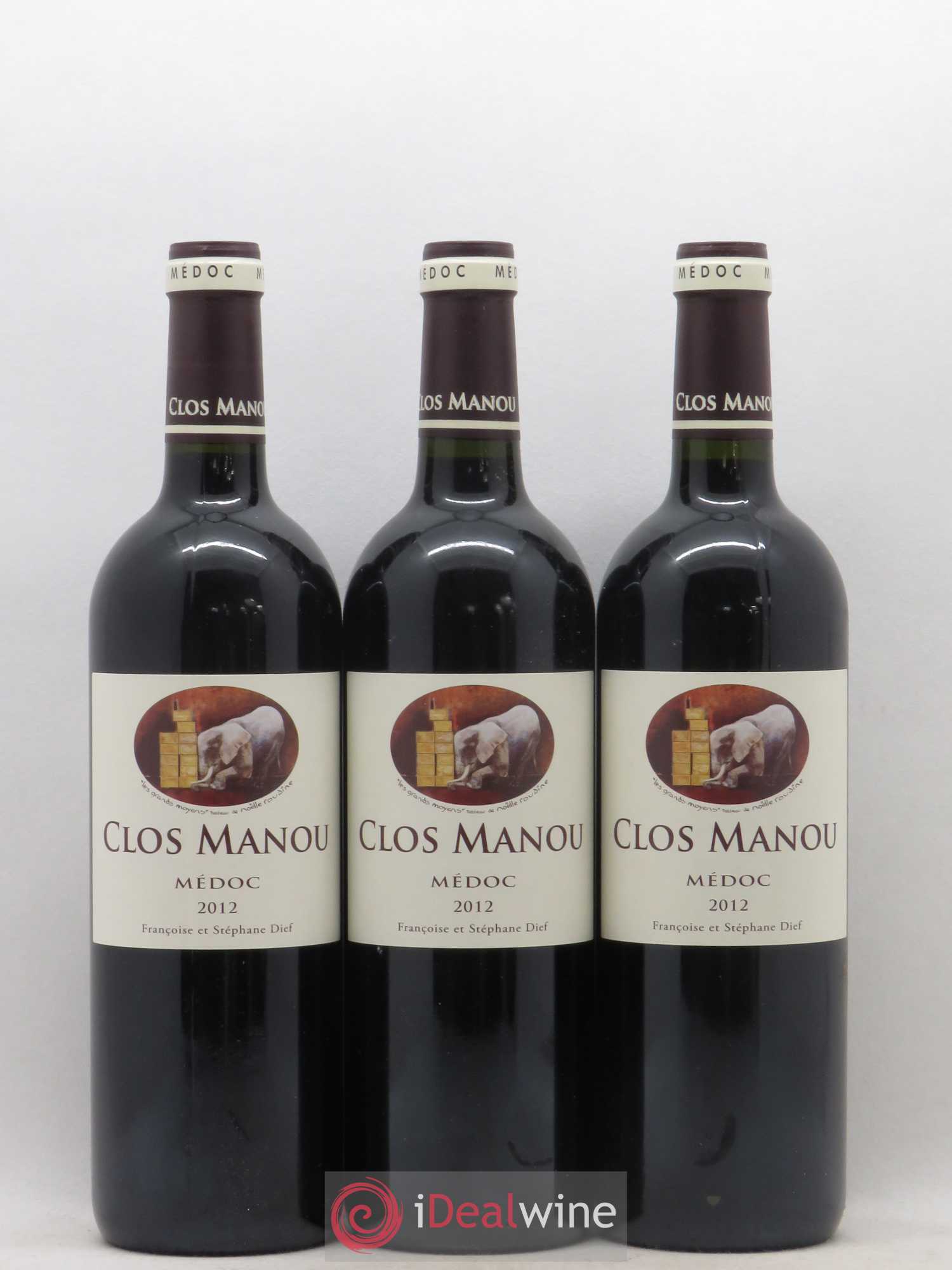 Clos Manou 2012 - Posten von 6 Flaschen - 1