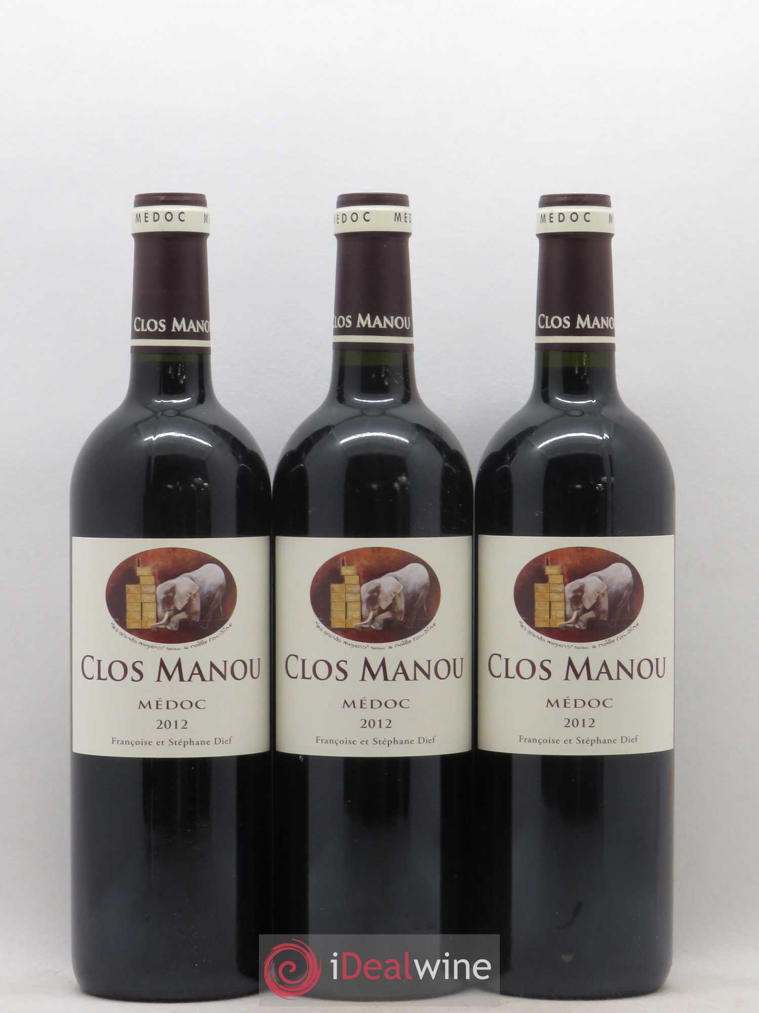 Clos Manou 2012 - Posten von 6 Flaschen - 2