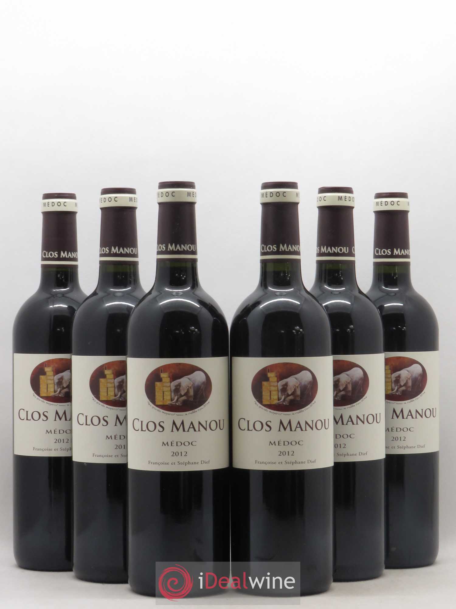 Clos Manou 2012 - Posten von 6 Flaschen - 0