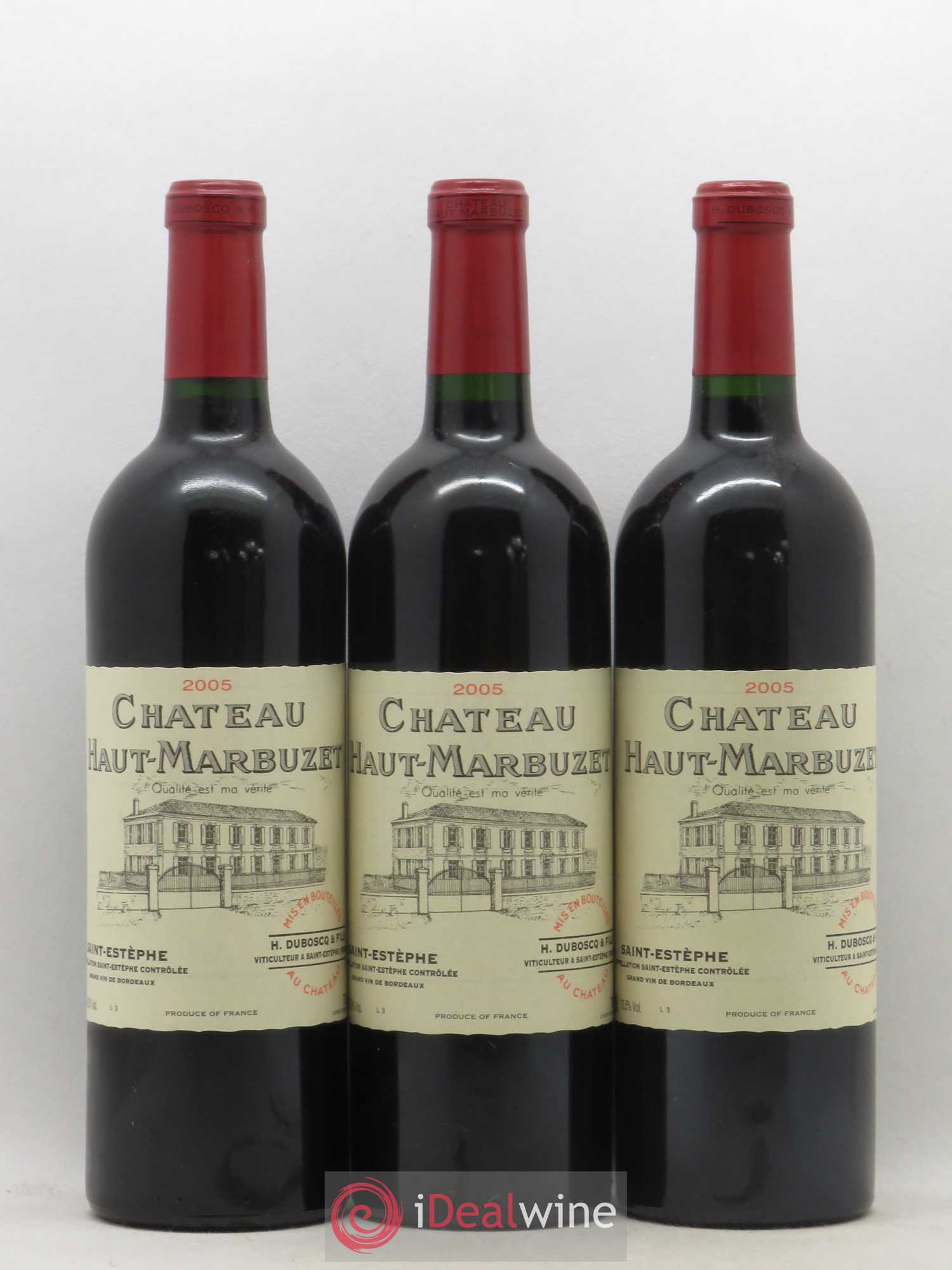Château Haut Marbuzet 2005 - Lot de 12 bouteilles - 1
