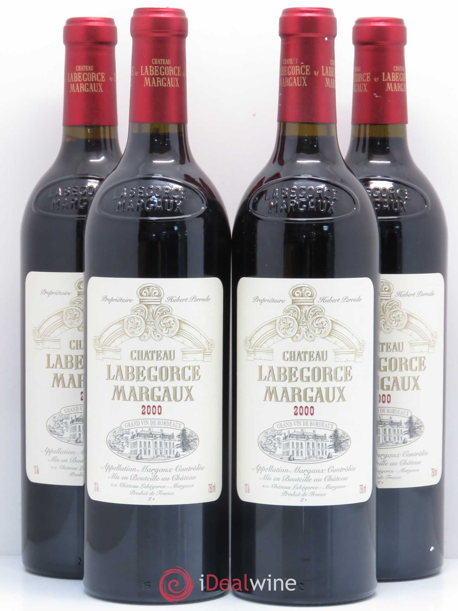 Château Labegorce Cru Bourgeois 2000 - Lot de 4 bouteilles - 0