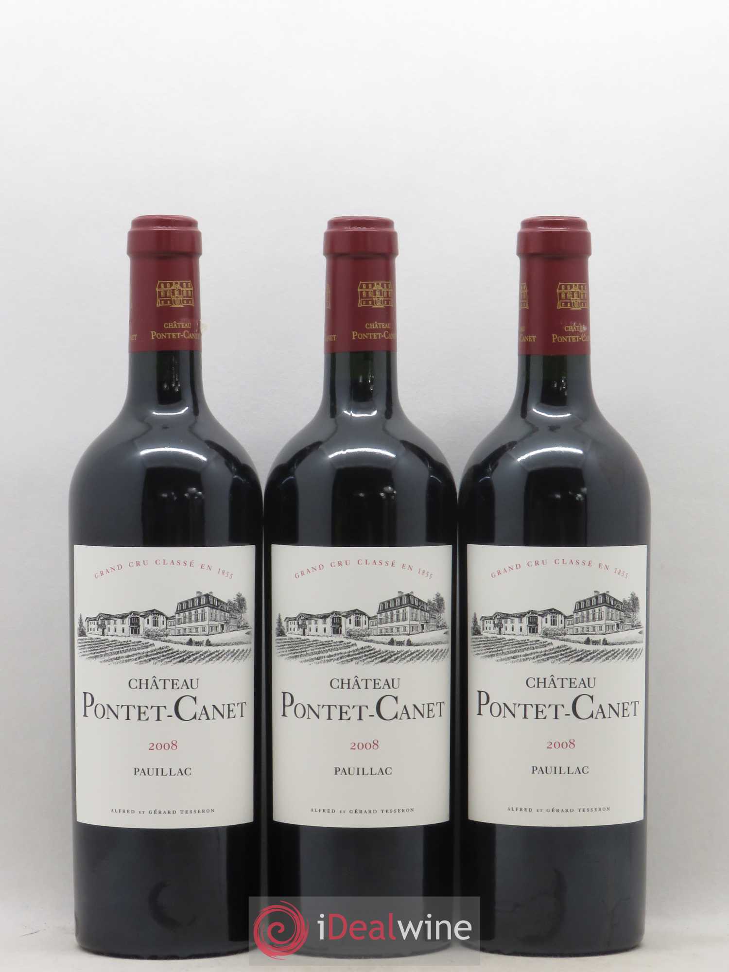 Château Pontet Canet 5ème Grand Cru Classé 2008 - Lot de 6 bouteilles - 1