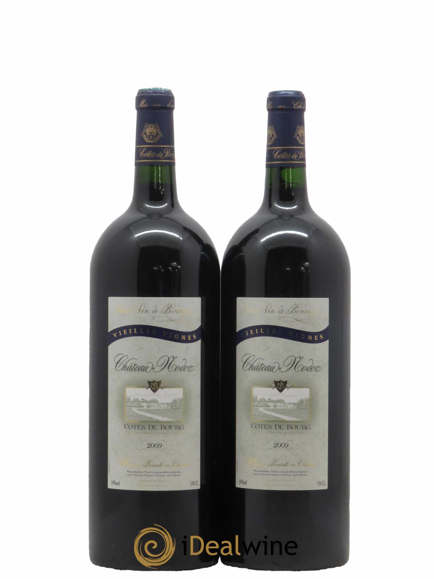 Côtes de Bourg Vieilles Vignes Château Nodoz 2009 - Posten von 2 Magnum - 0