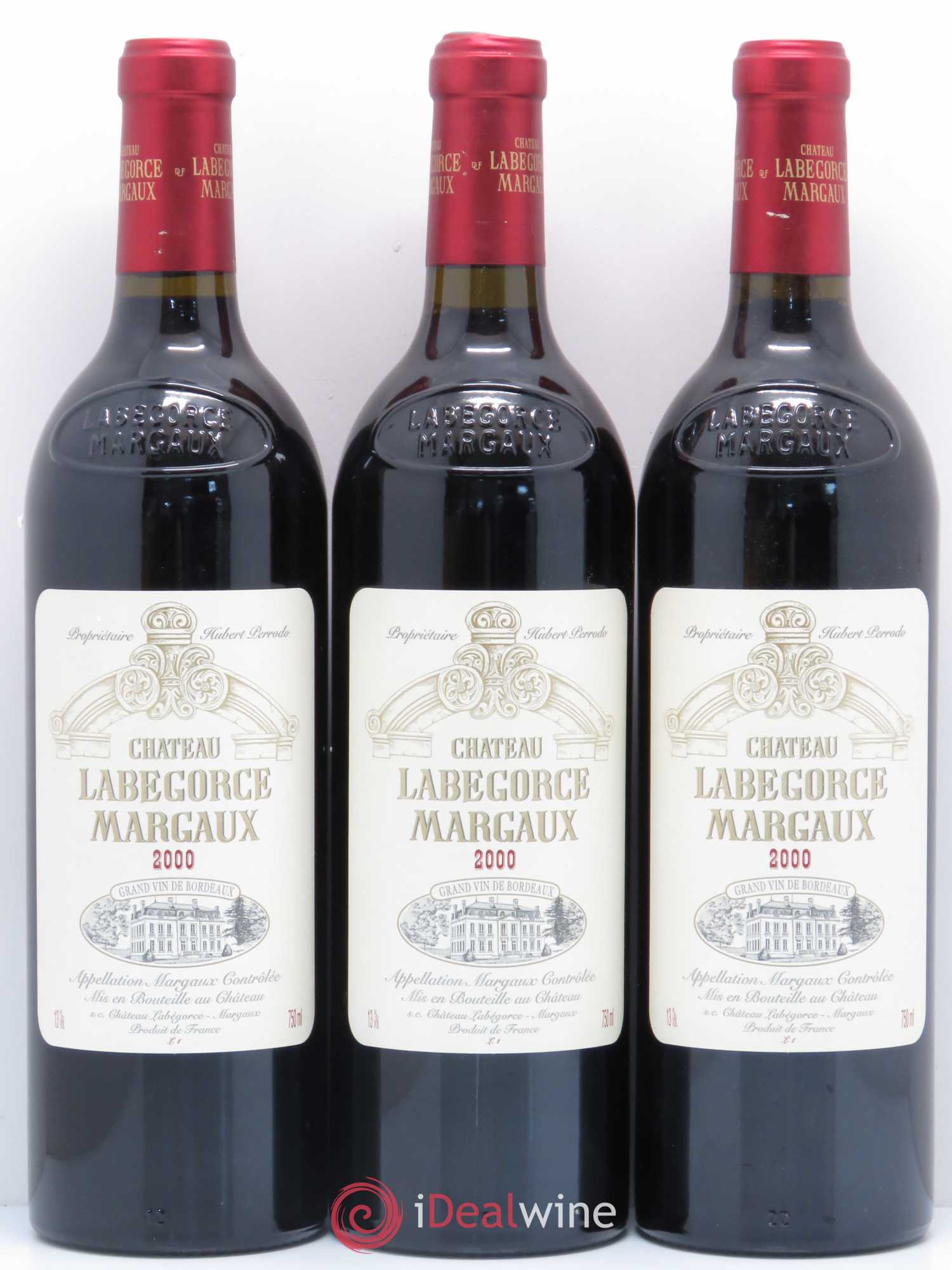 Château Labegorce Cru Bourgeois 2000 - Lot de 3 bouteilles - 0