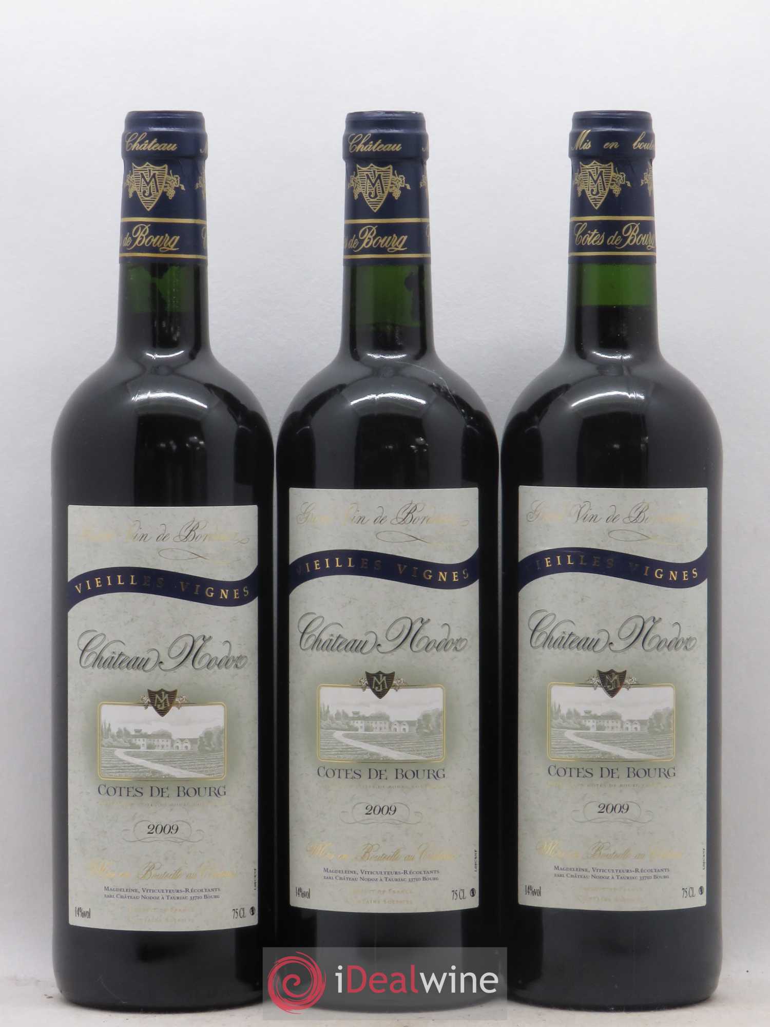 Côtes de Bourg Vieilles Vignes Château Nodoz 2009 - Posten von 12 Flaschen - 3