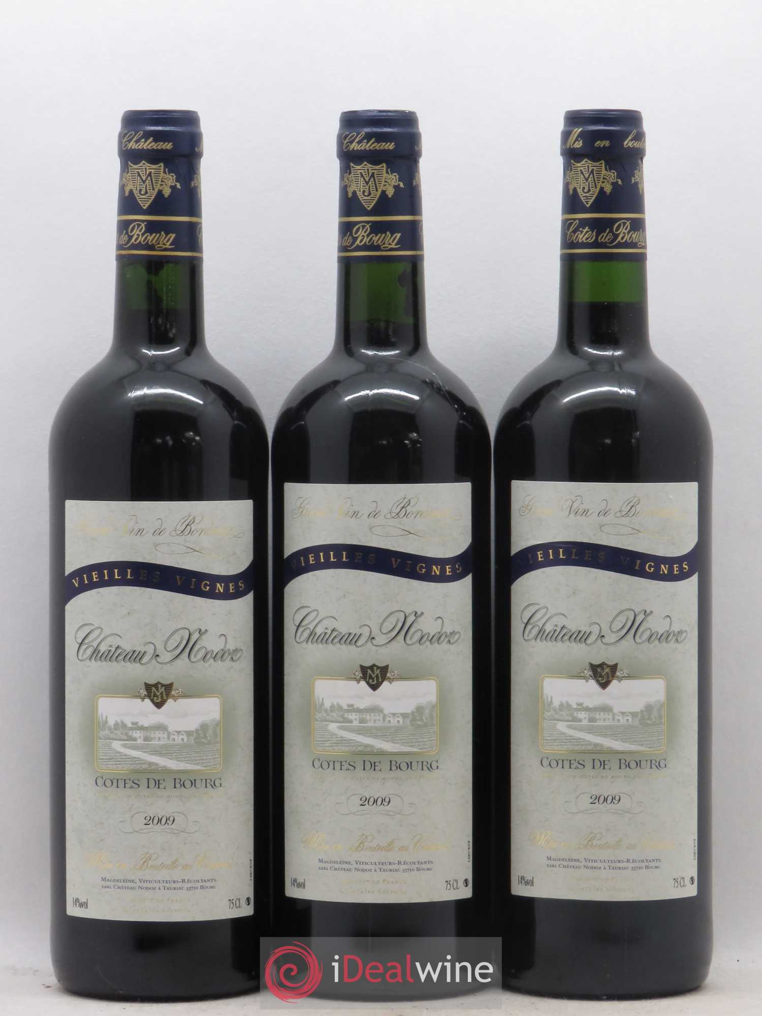 Côtes de Bourg Vieilles Vignes Château Nodoz 2009 - Posten von 12 Flaschen - 4
