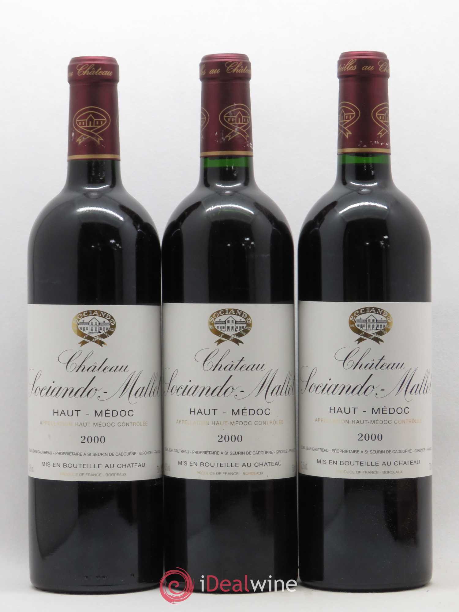 Château Sociando Mallet 2000 - Lot de 12 bouteilles - 4