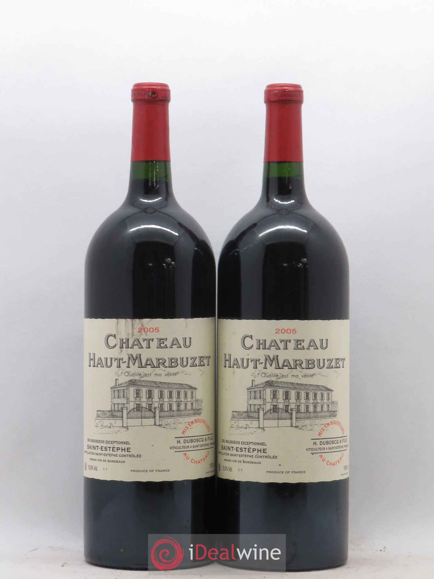 Château Haut Marbuzet 2005 - Lot de 2 magnums - 0
