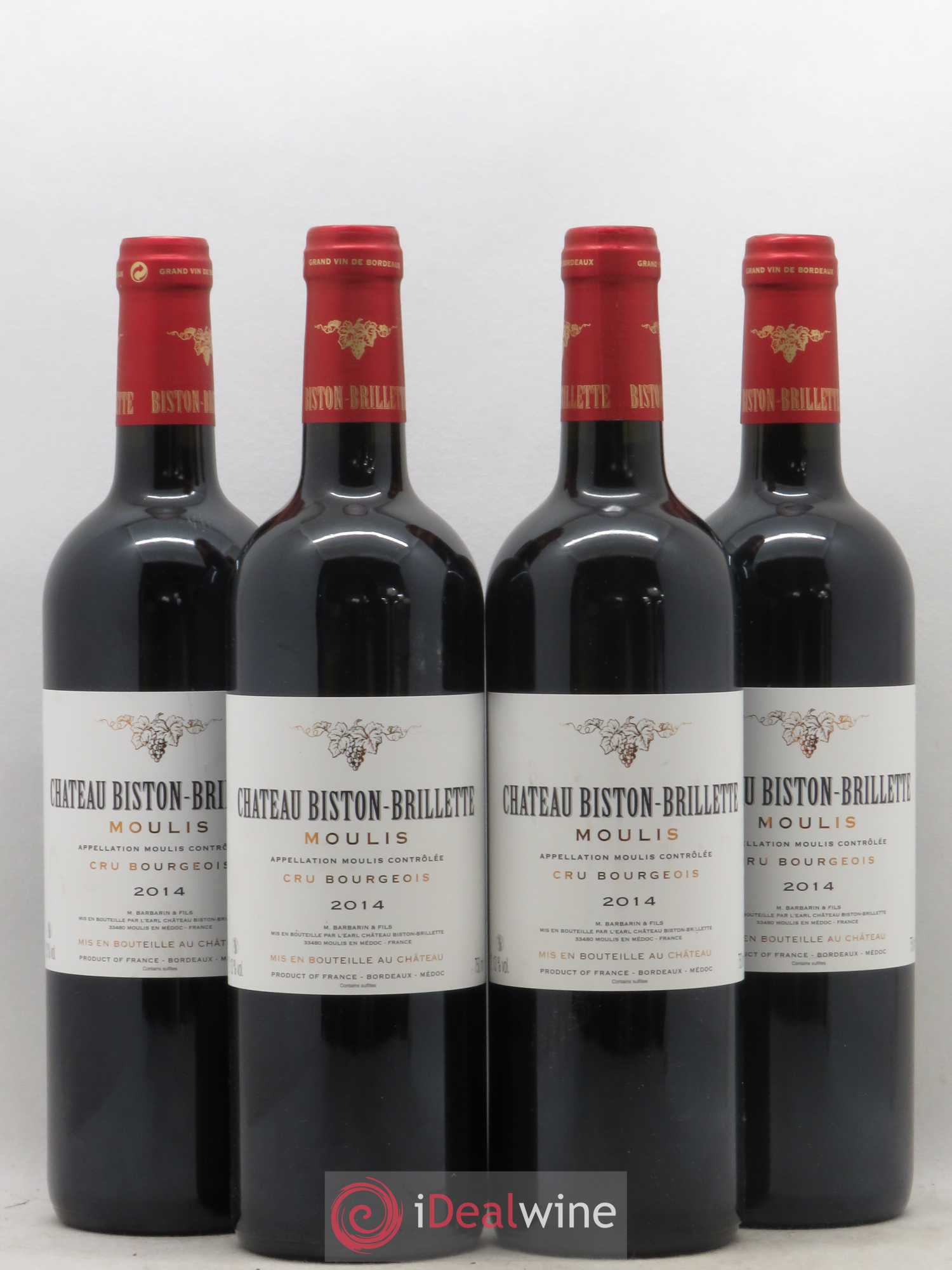 Château Biston Brillette 2014 - Lot de 4 bouteilles - 0