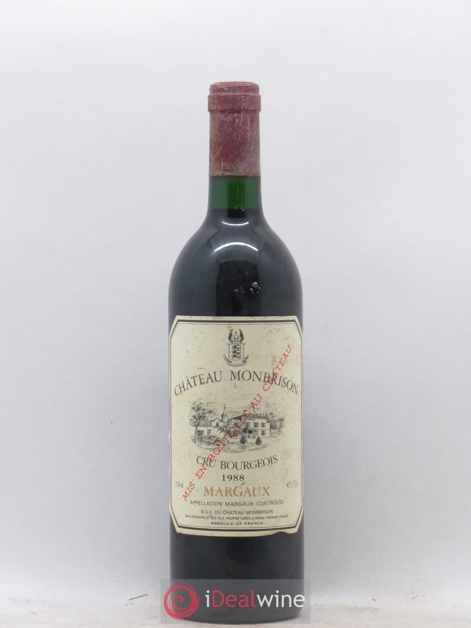 Château Monbrison 1988 - Lot de 1 bouteille - 0