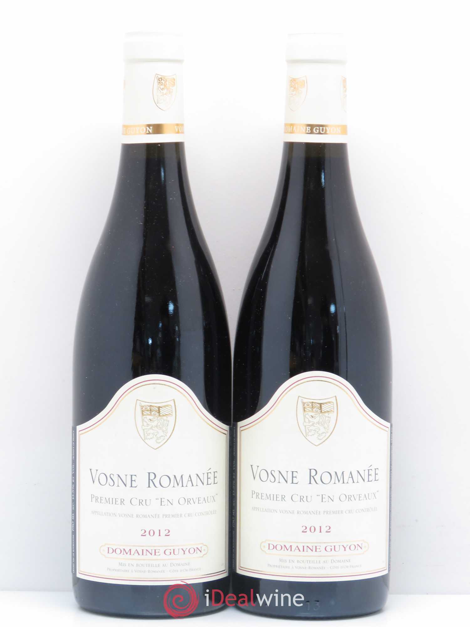 Vosne-Romanée 1er Cru En Orveaux Domaine Guyon 2012 - Posten von 2 Flaschen - 0