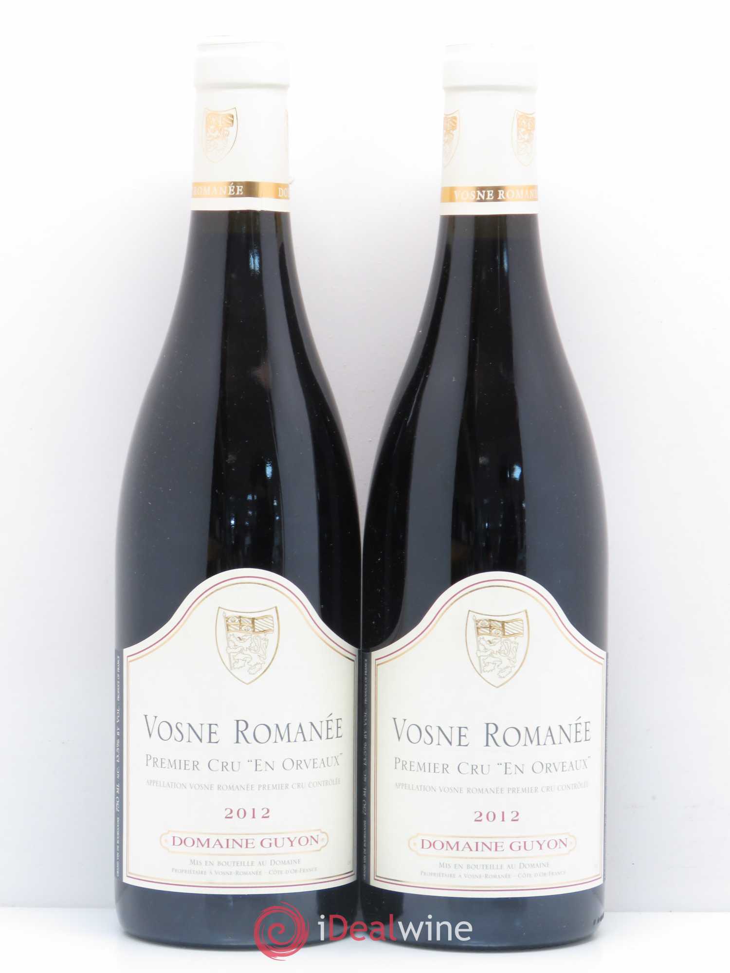 Vosne-Romanée 1er Cru En Orveaux Domaine Guyon 2012 - Posten von 2 Flaschen - 0