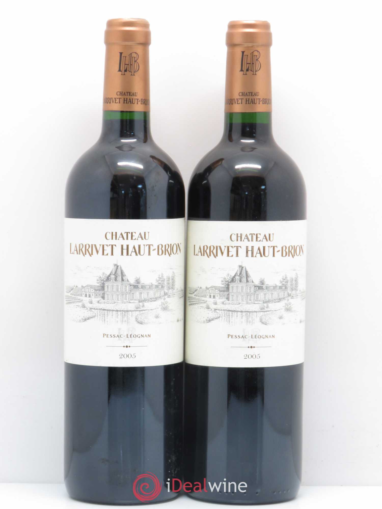 Château Larrivet Haut-Brion 2005 - Lot de 2 bouteilles - 0