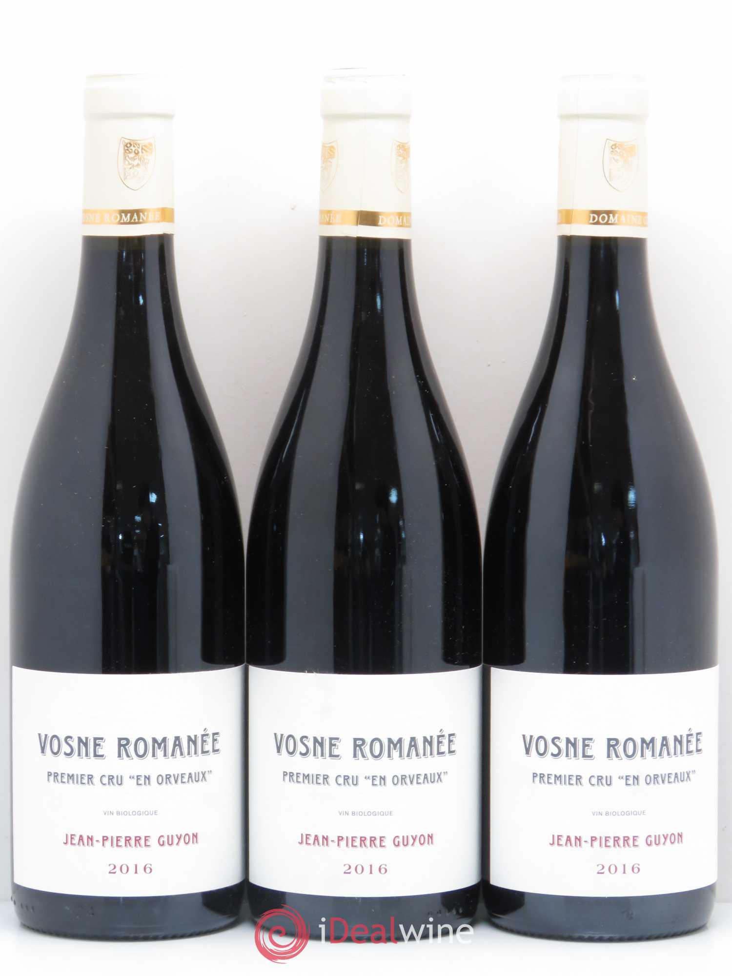 Vosne-Romanée 1er Cru En Orveaux Domaine Guyon 2016 - Posten von 3 Flaschen - 0