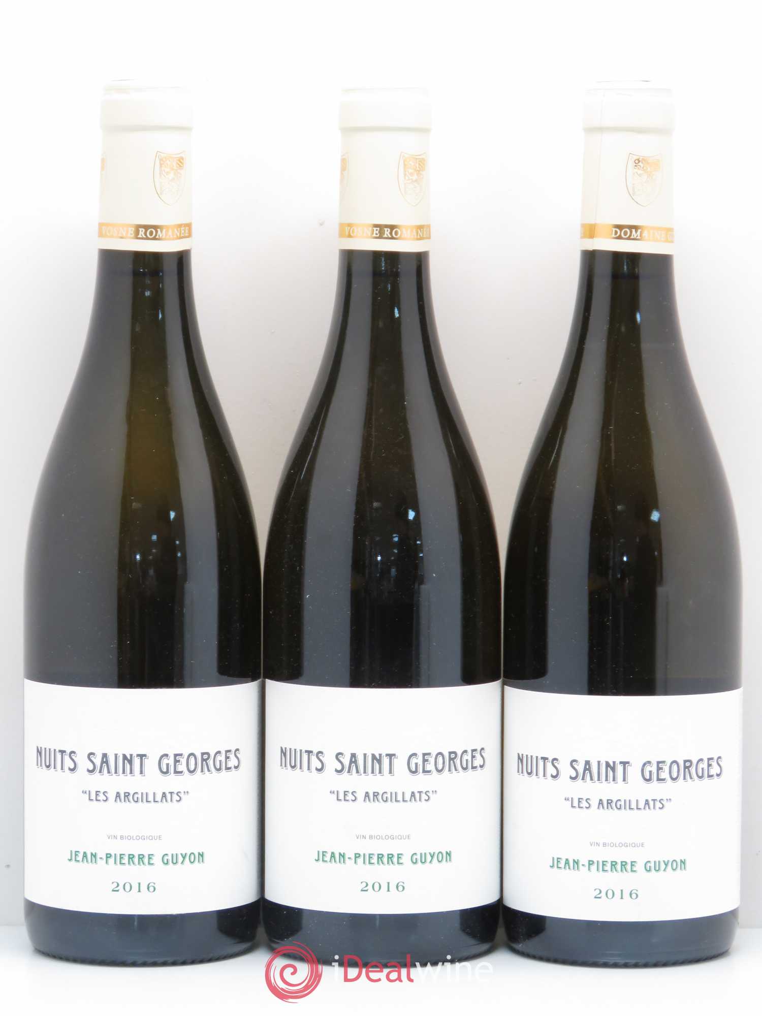 Nuits-Saint-Georges 1er Cru Cuvée Les Argillats Domaine Guyon 2016 - Posten von 3 Flaschen - 0