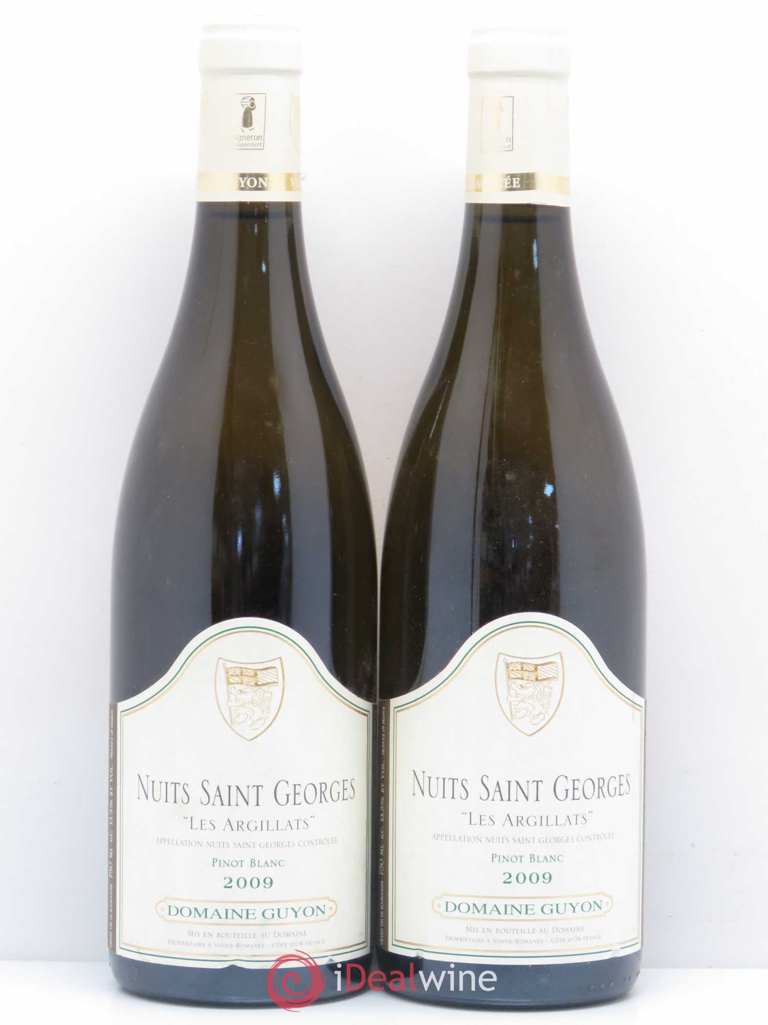 Nuits-Saint-Georges 1er Cru Cuvée Les Argillats Domaine Guyon 2009 - Posten von 2 Flaschen - 0
