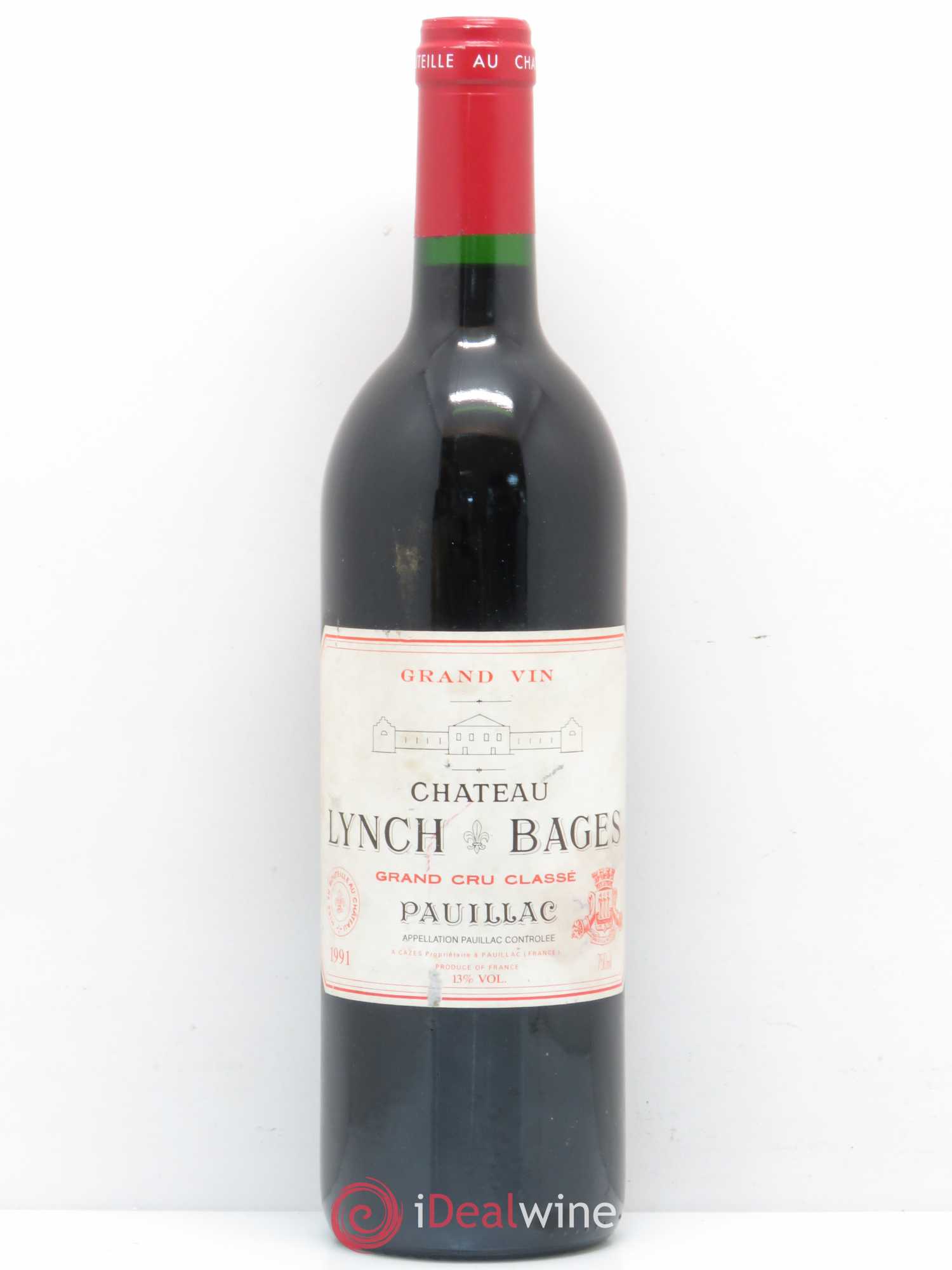 Château Lynch Bages 5ème Grand Cru Classé 1991 - Lot de 1 bouteille - 0