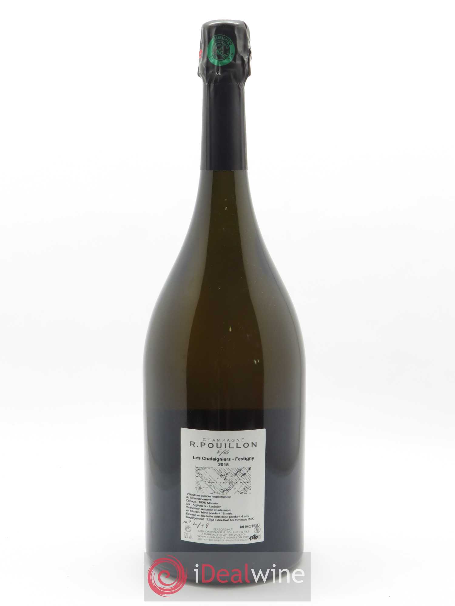 Les Châtaigniers Brut Nature R. Pouillon & fils 2015 - Lot de 1 magnum - 1