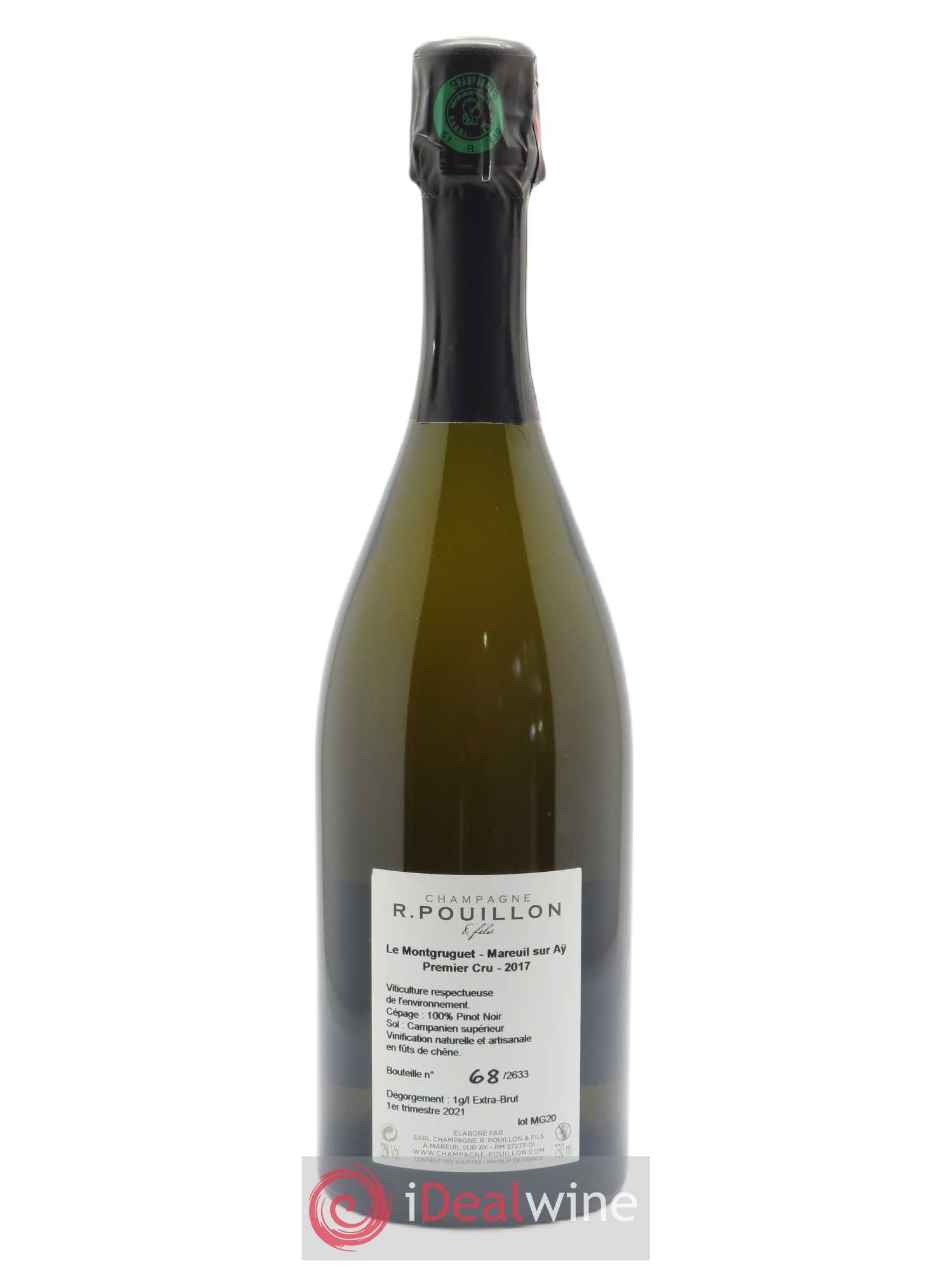 Le Montgruguet 1er Cru Extra-Brut R. Pouillon & fils 2017 - Lot de 1 bouteille - 1