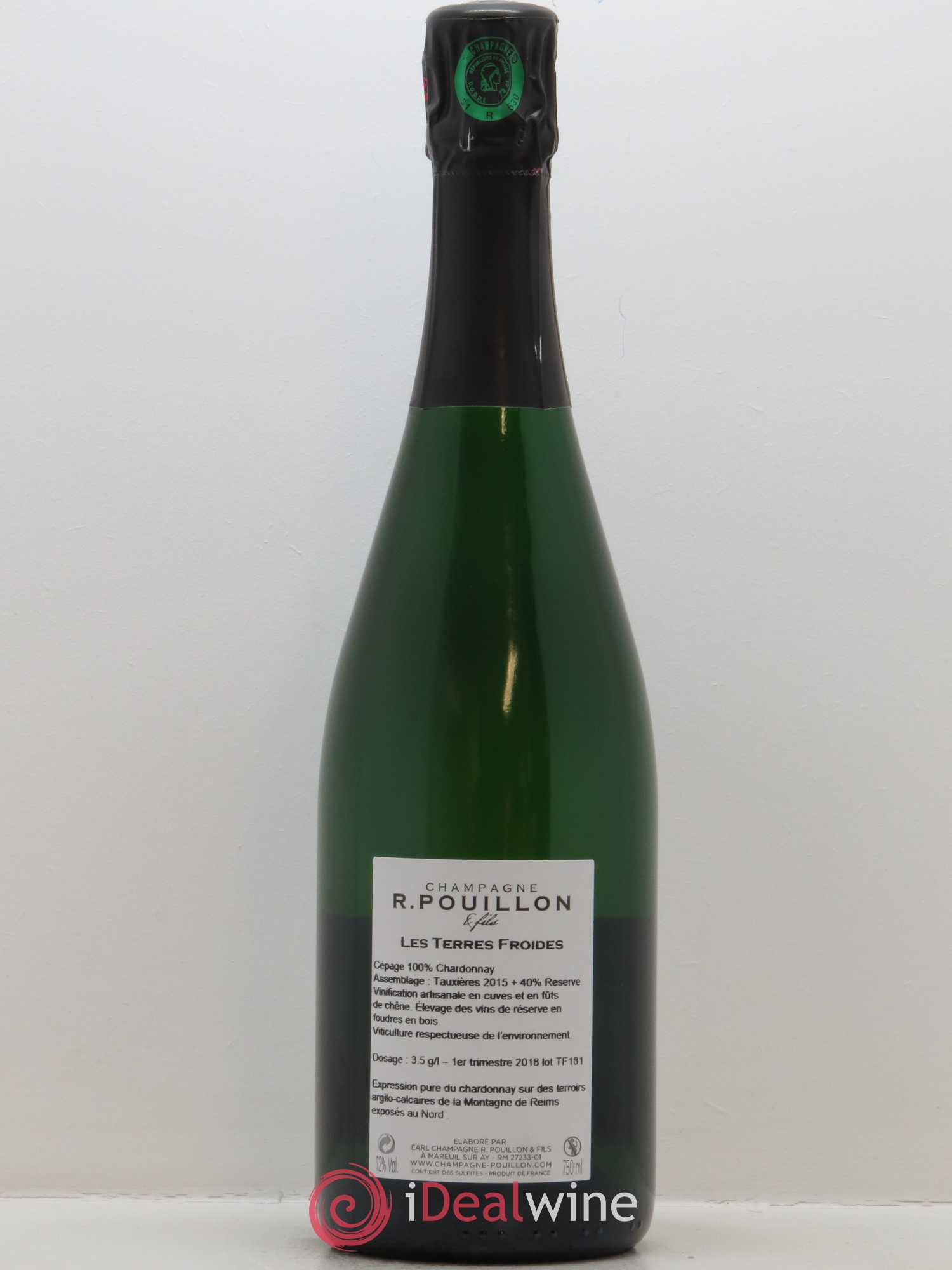 Les Terres Froides 1er Cru Extra-Brut R. Pouillon & fils - Lot de 1 bouteille - 1