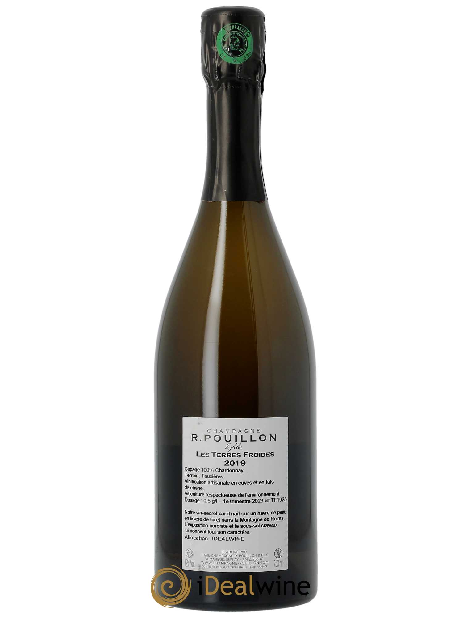 Les Terres Froides 1er Cru Extra-Brut R. Pouillon & fils 2019 - Lot de 1 bouteille - 1
