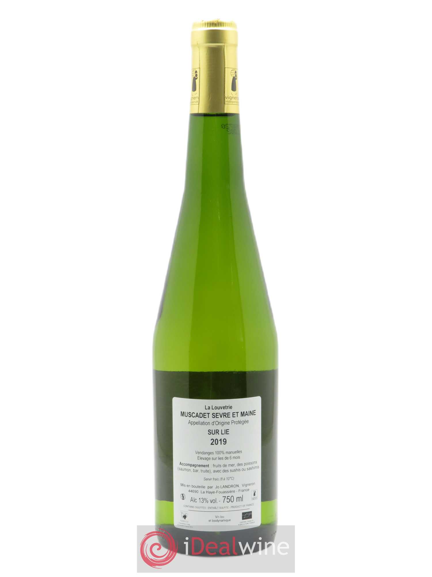 Muscadet-Sèvre-et-Maine La Louvetrie Jo Landron 2019 - Lot de 1 bouteille - 1