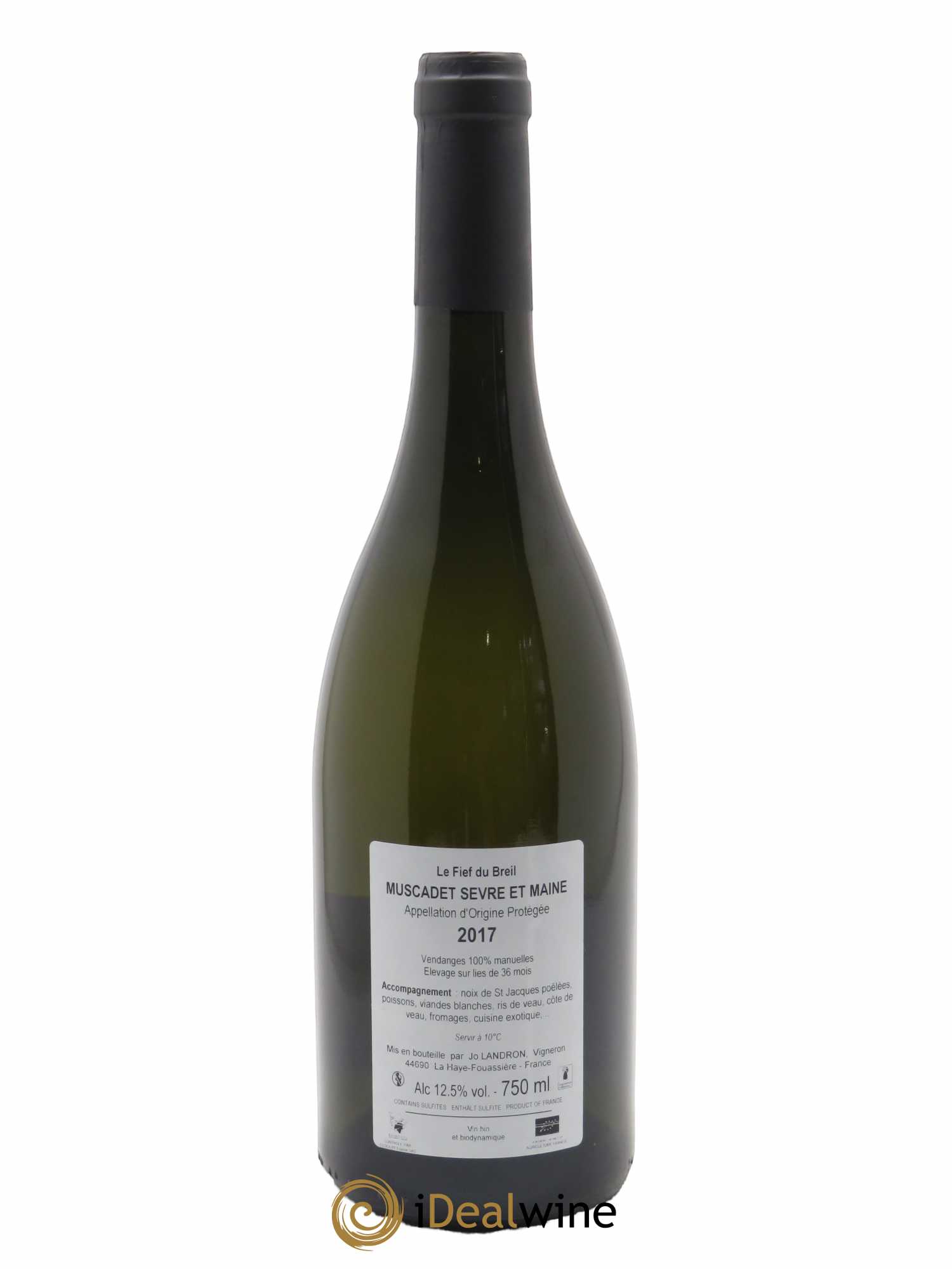 Muscadet-Sèvre-et-Maine Le Fief du Breil Jo Landron 2017 - Lot of 1 bottle - 1