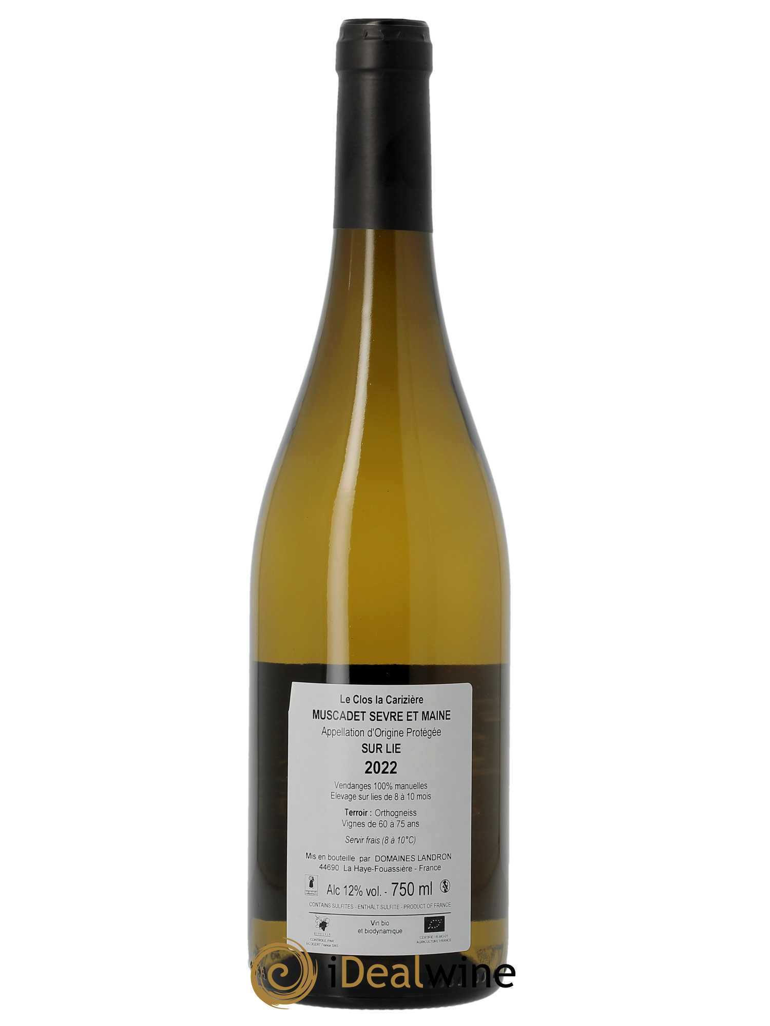 Muscadet-Sèvre-et-Maine Le Clos La Carizière Jo Landron 2022 - Lot of 1 bottle - 1