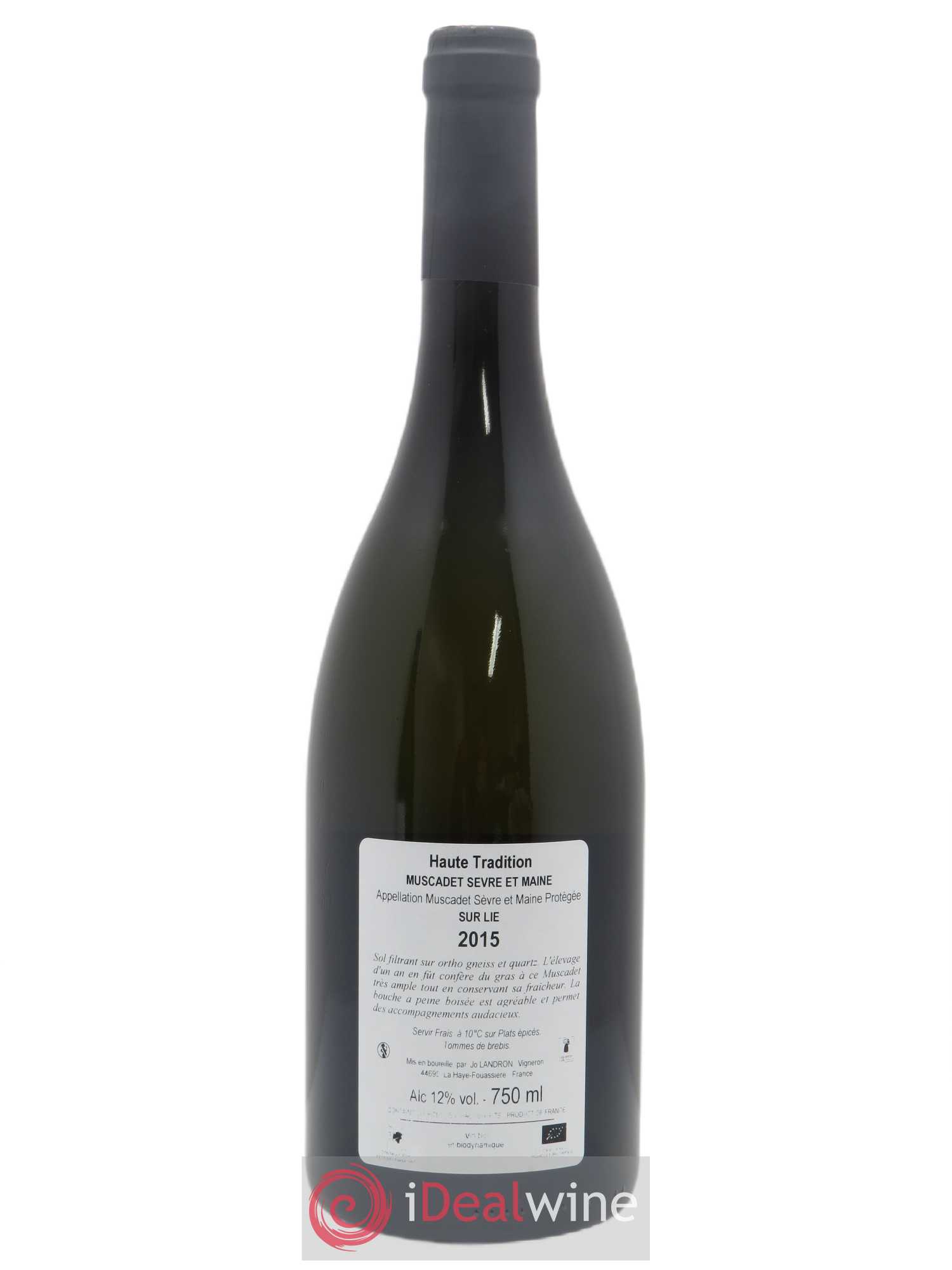 Muscadet-Sèvre-et-Maine Haute Tradition Jo Landron 2016 - Lot de 1 bouteille - 1