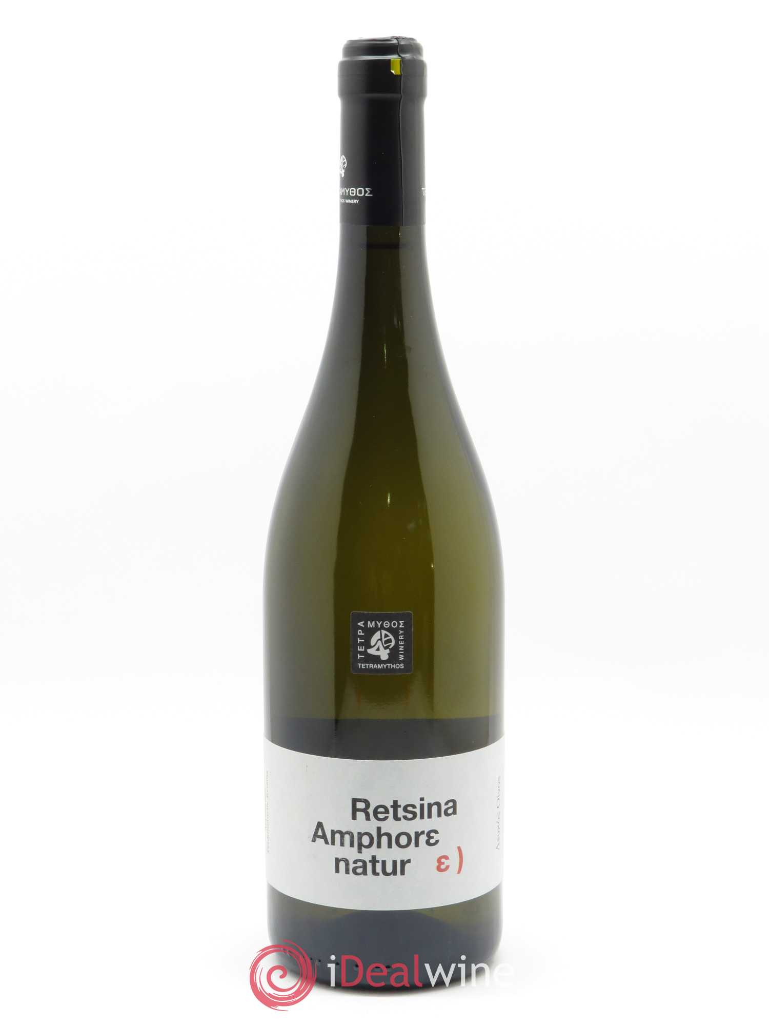 IGP Peloponèse Tetramythos Retsina Amphore Nature - Posten von 1 Flasche - 0