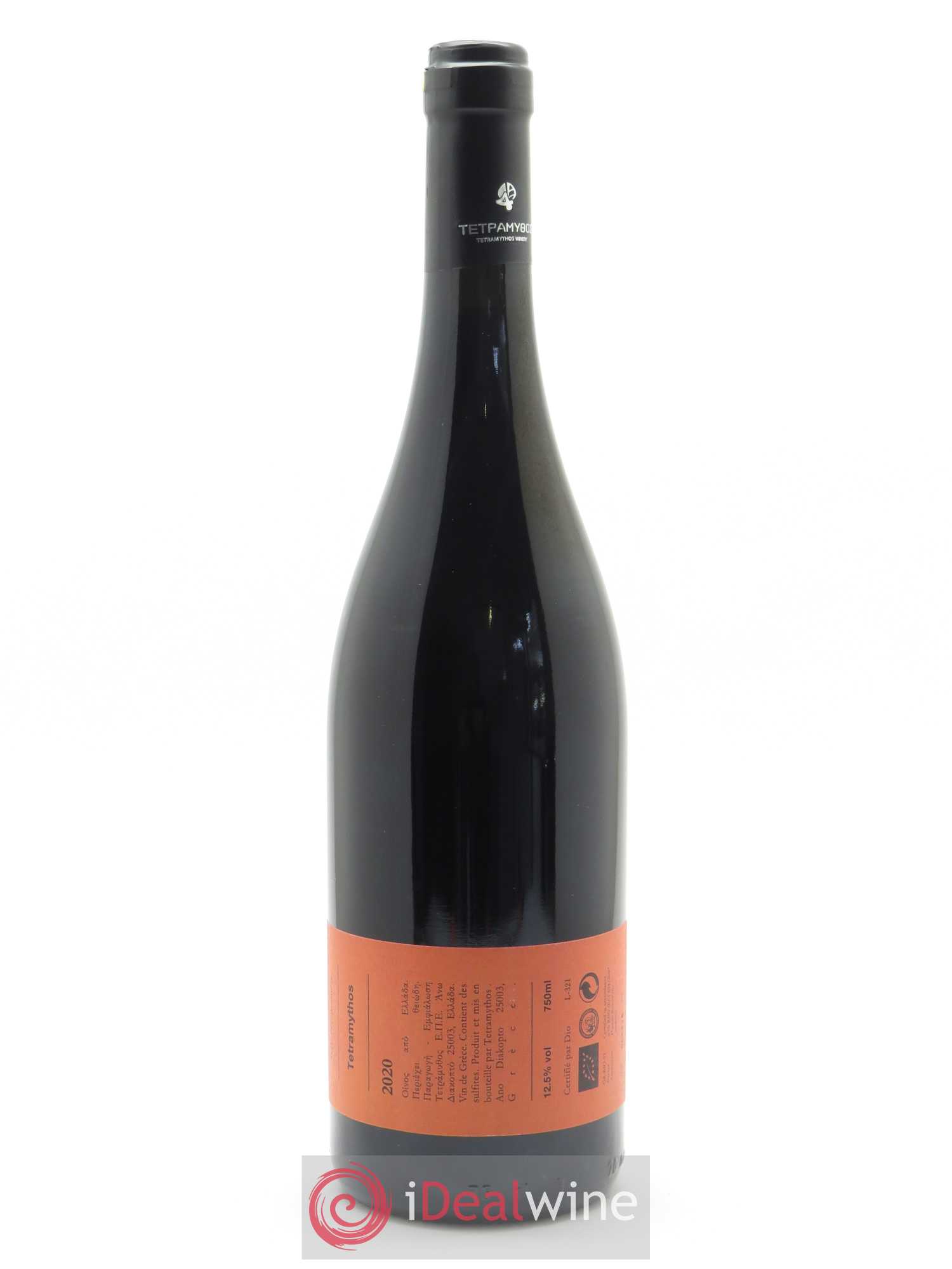 IGP Peloponèse Tetramythos Mavro Kalavrytino nature 2020 - Lot de 1 bouteille - 1