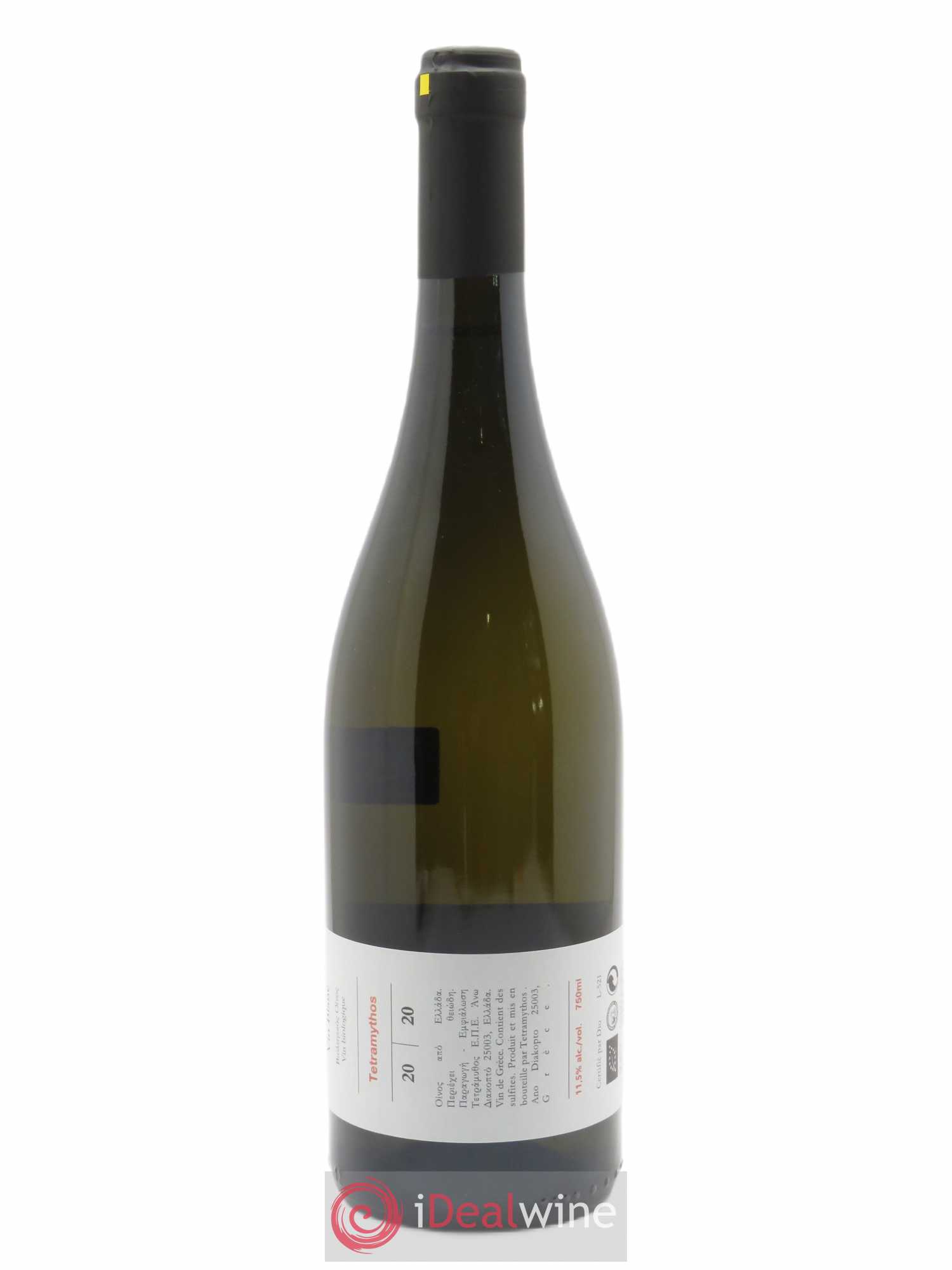 IGP Peloponèse Tetramythos Retsina Amphore Nature 2020 - Lot de 1 bouteille - 1