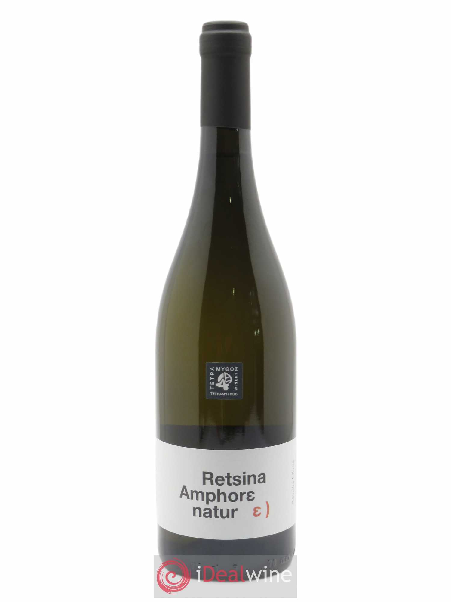 IGP Peloponèse Tetramythos Retsina Amphore Nature 2020 - Lot de 1 bouteille - 0