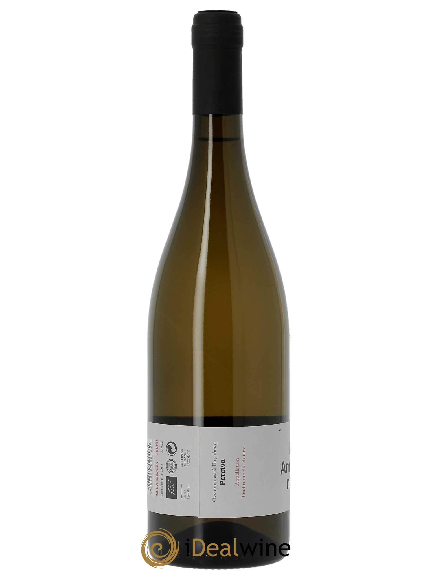 IGP Peloponèse Tetramythos Retsina Amphore Nature - Lot de 1 bouteille - 3