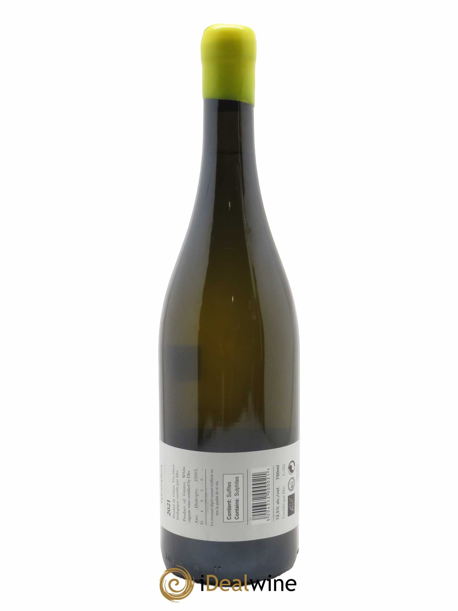 IGP Peloponèse Tetramythos Muscat Sec Nature 2021 - Lot de 1 bouteille - 1