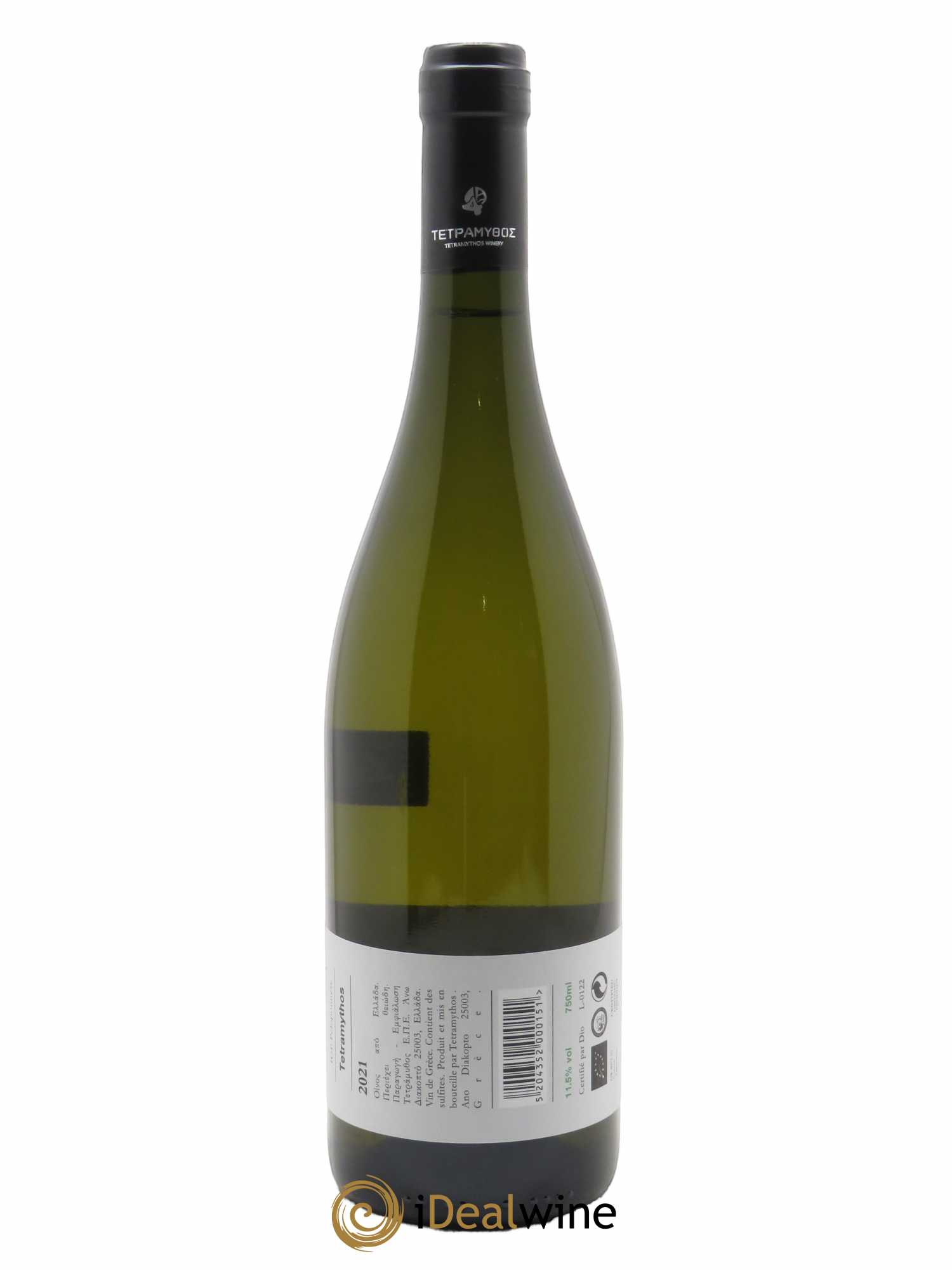 IGP Peloponèse Tetramythos Malagousia Nature 2021 - Lot of 1 bottle - 1