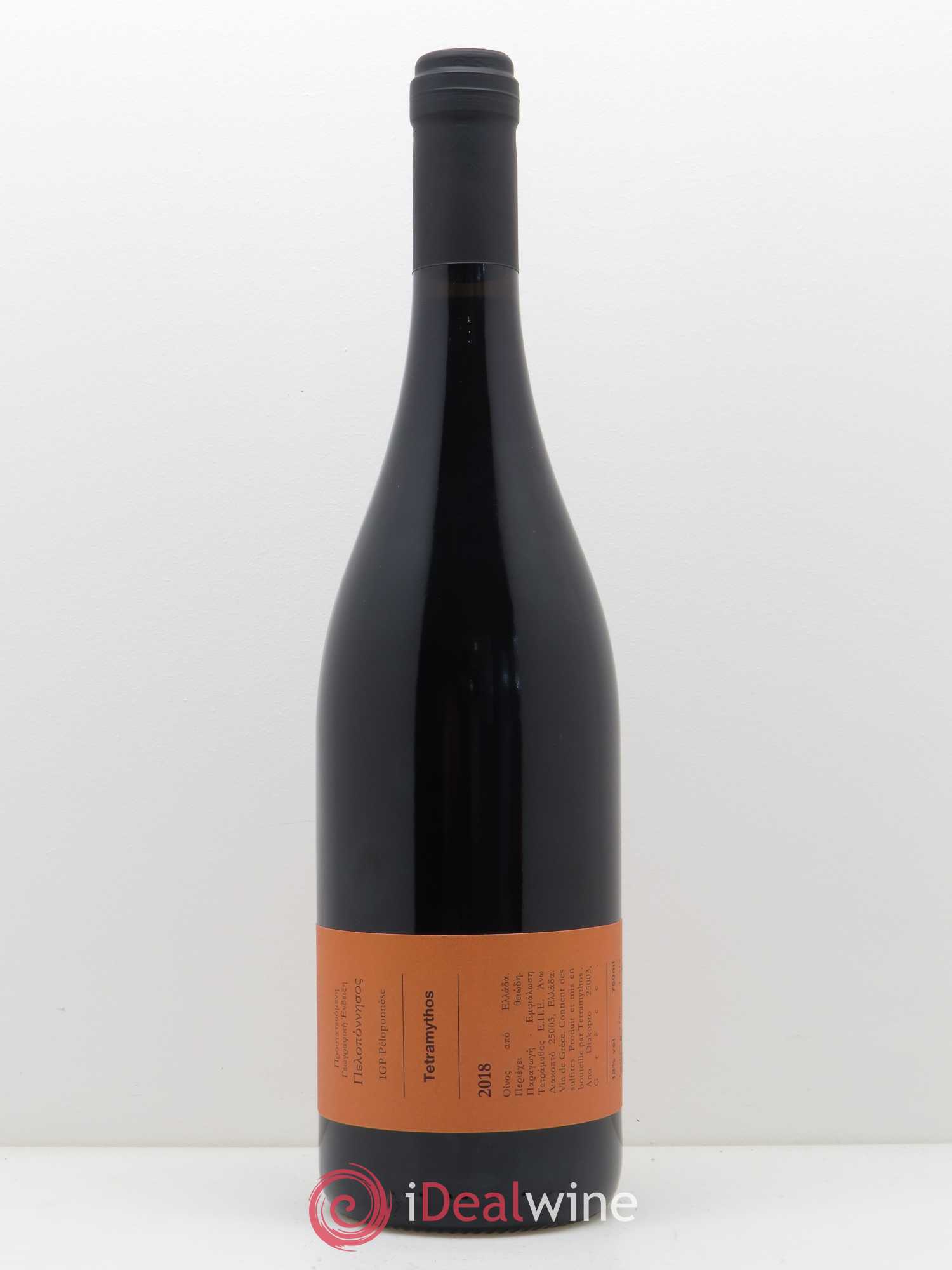 IGP Peloponèse Tetramythos L'Agiorgitiko Nature 2018 - Lot de 1 bouteille - 1