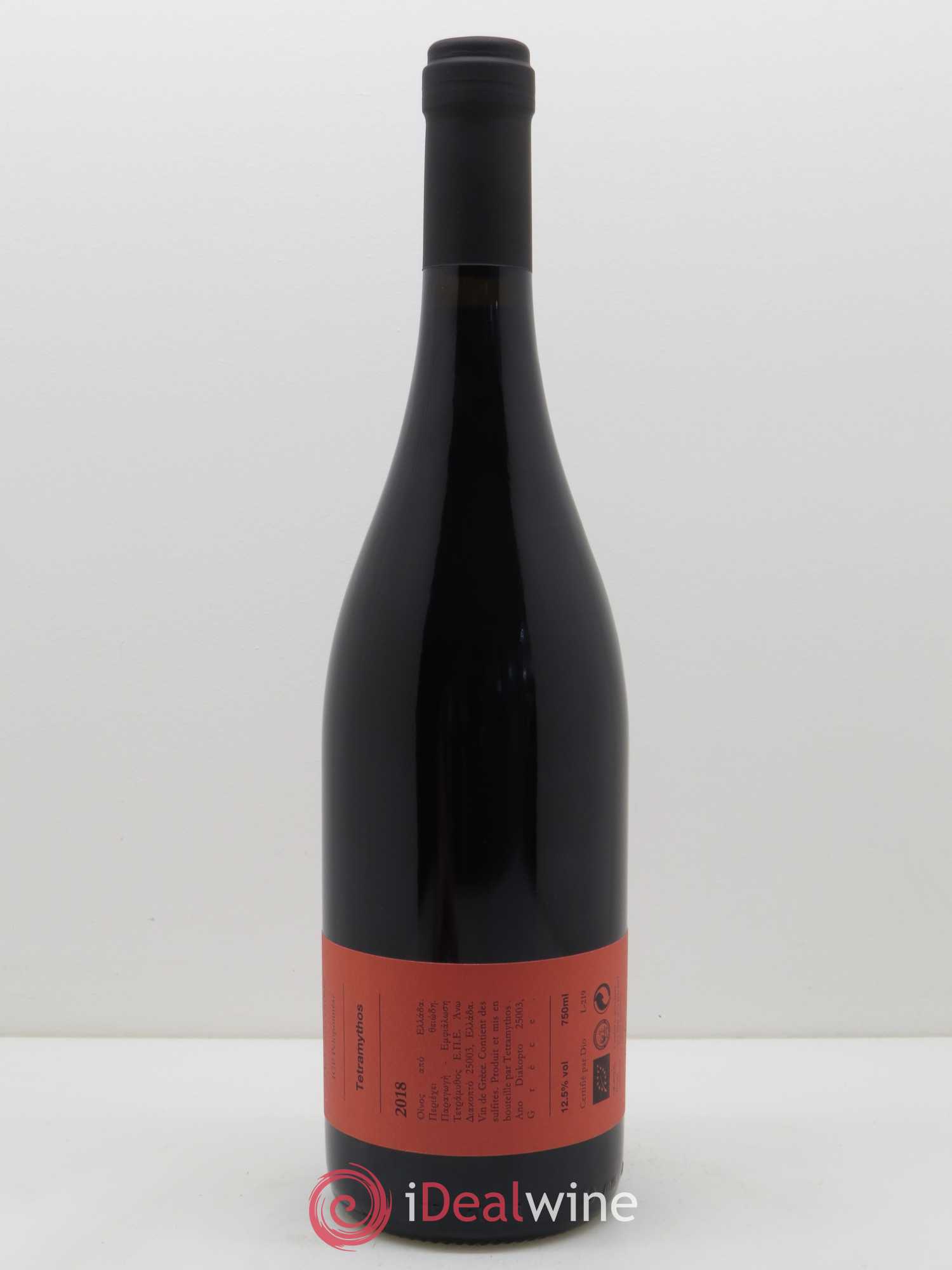 IGP Peloponèse Tetramythos Mavro Kalavrytino nature 2018 - Lot de 1 bouteille - 2