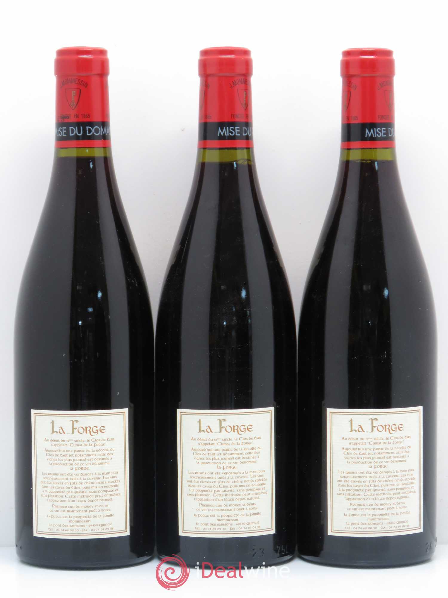 Morey-Saint-Denis 1er Cru La Forge de Tart Clos de Tart 2001 - Lot de 3 bouteilles - 1
