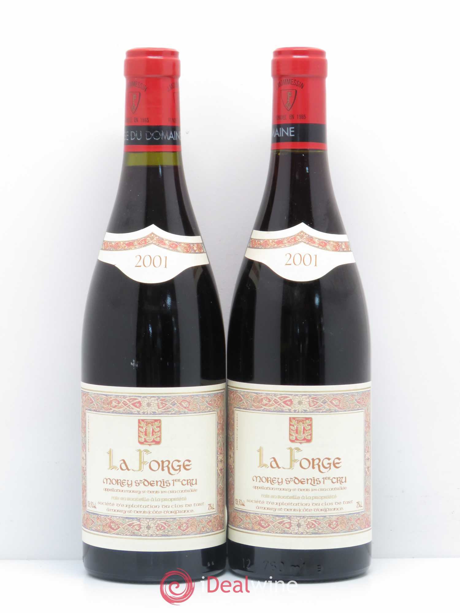 Morey-Saint-Denis 1er Cru La Forge de Tart Clos de Tart 2001 - Lot de 2 bouteilles - 0