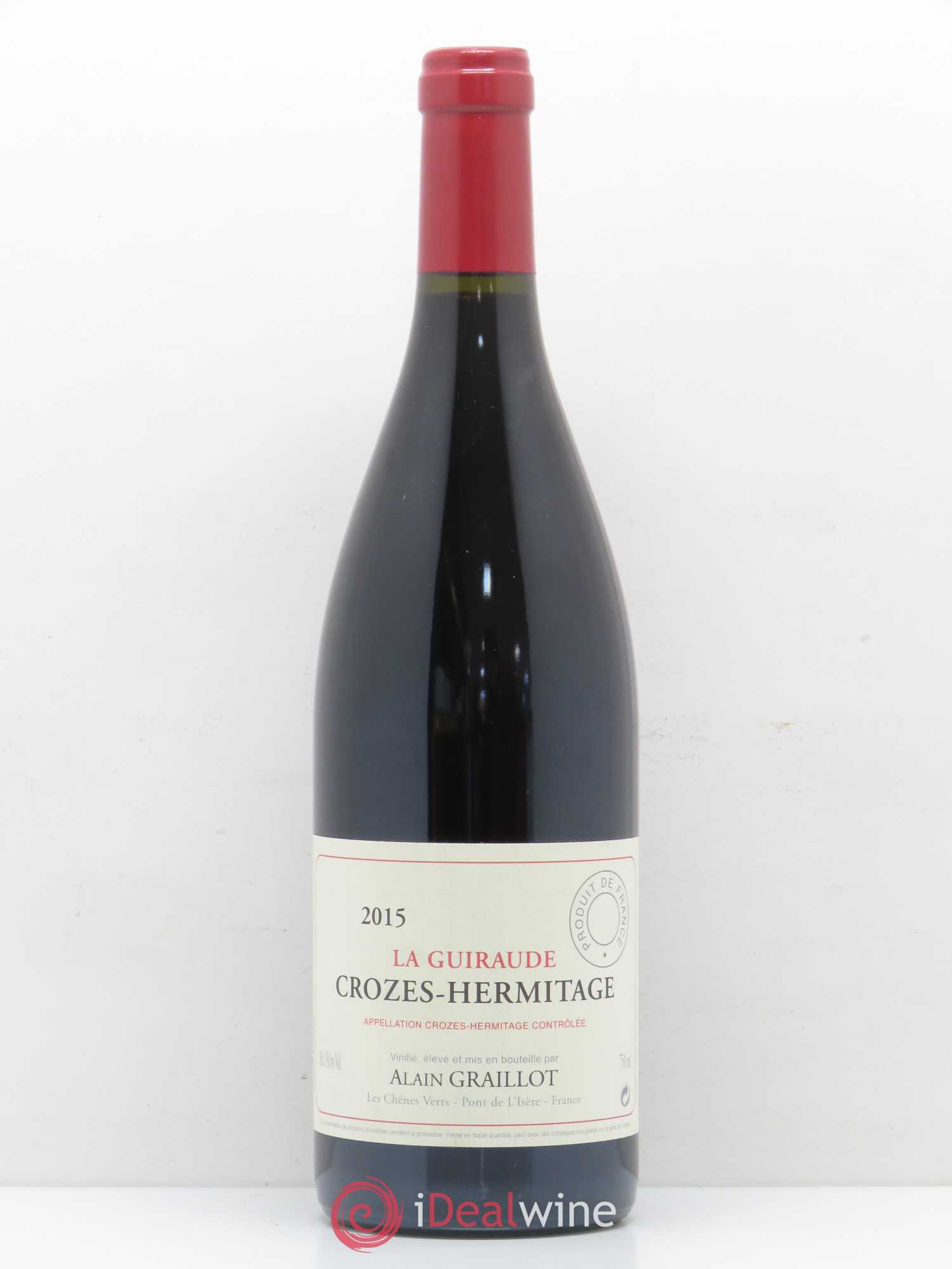 Crozes-Hermitage La Guiraude Domaine Graillot 2015 - Lot de 1 bouteille - 0