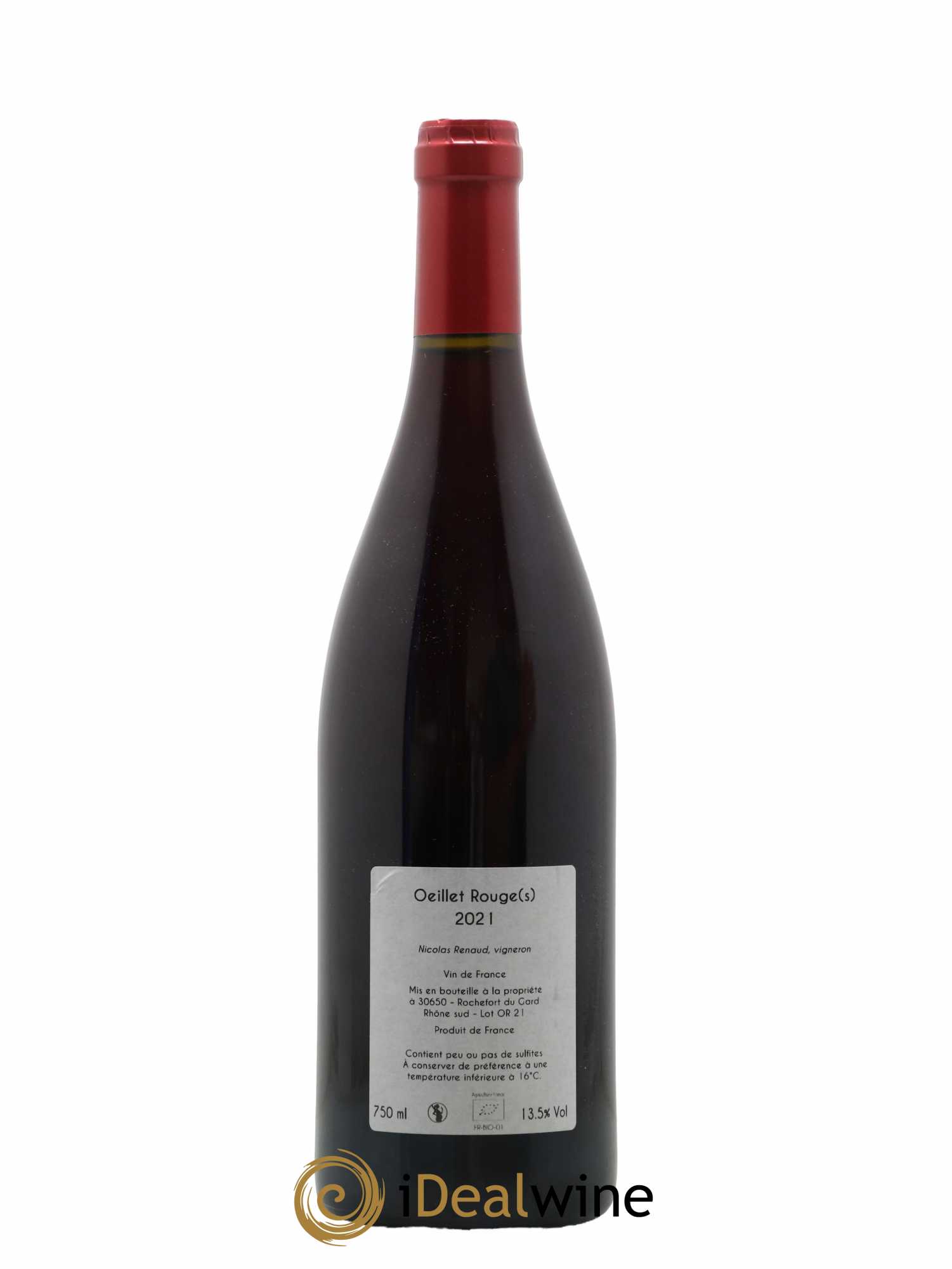 Vin de France Oeillet rouge(s) Clos des Grillons 2021 - Lot de 1 bouteille - 1
