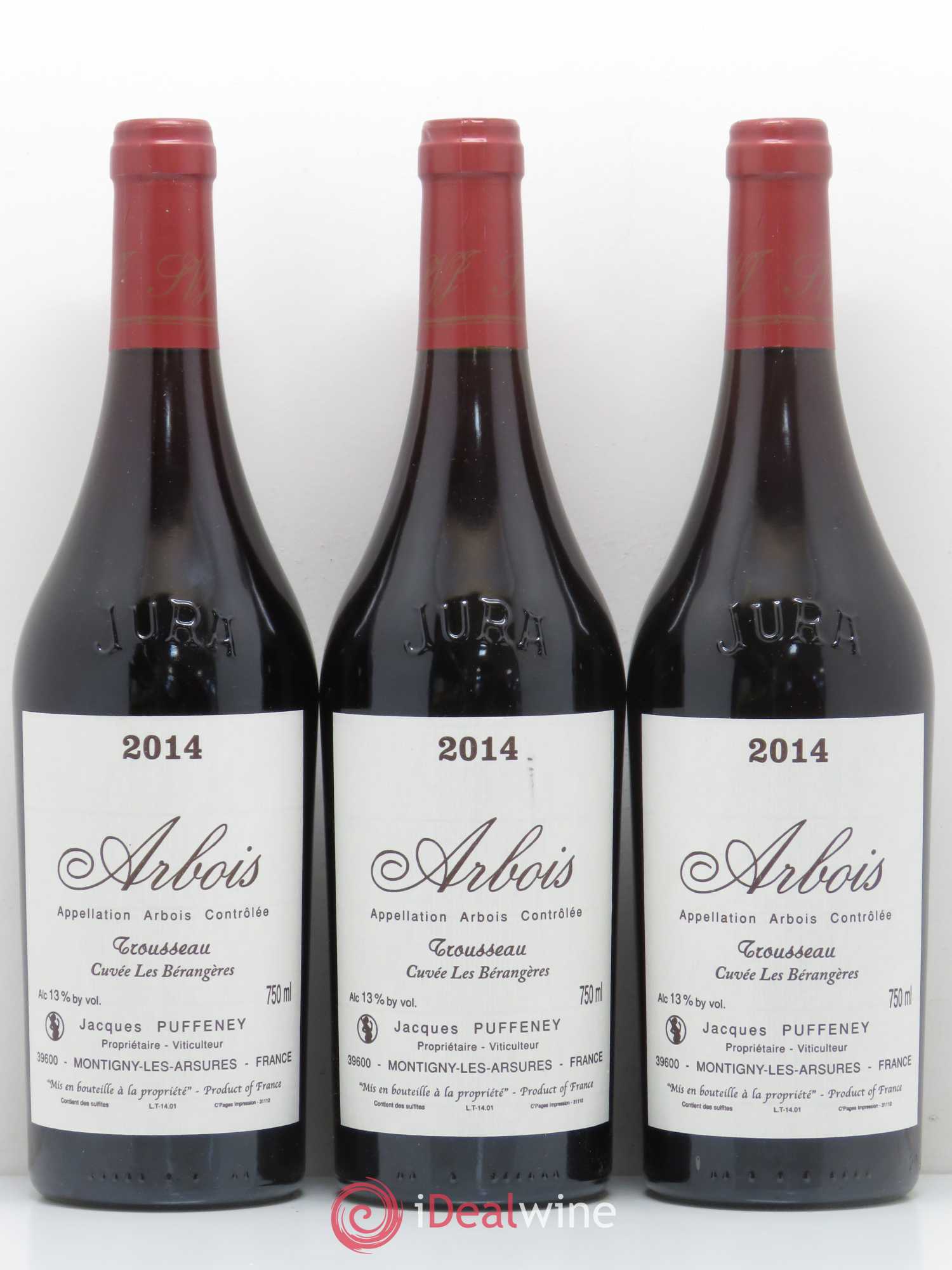 Arbois Trousseau Les Bérangères Puffeney 2014 - Posten von 3 Flaschen - 0